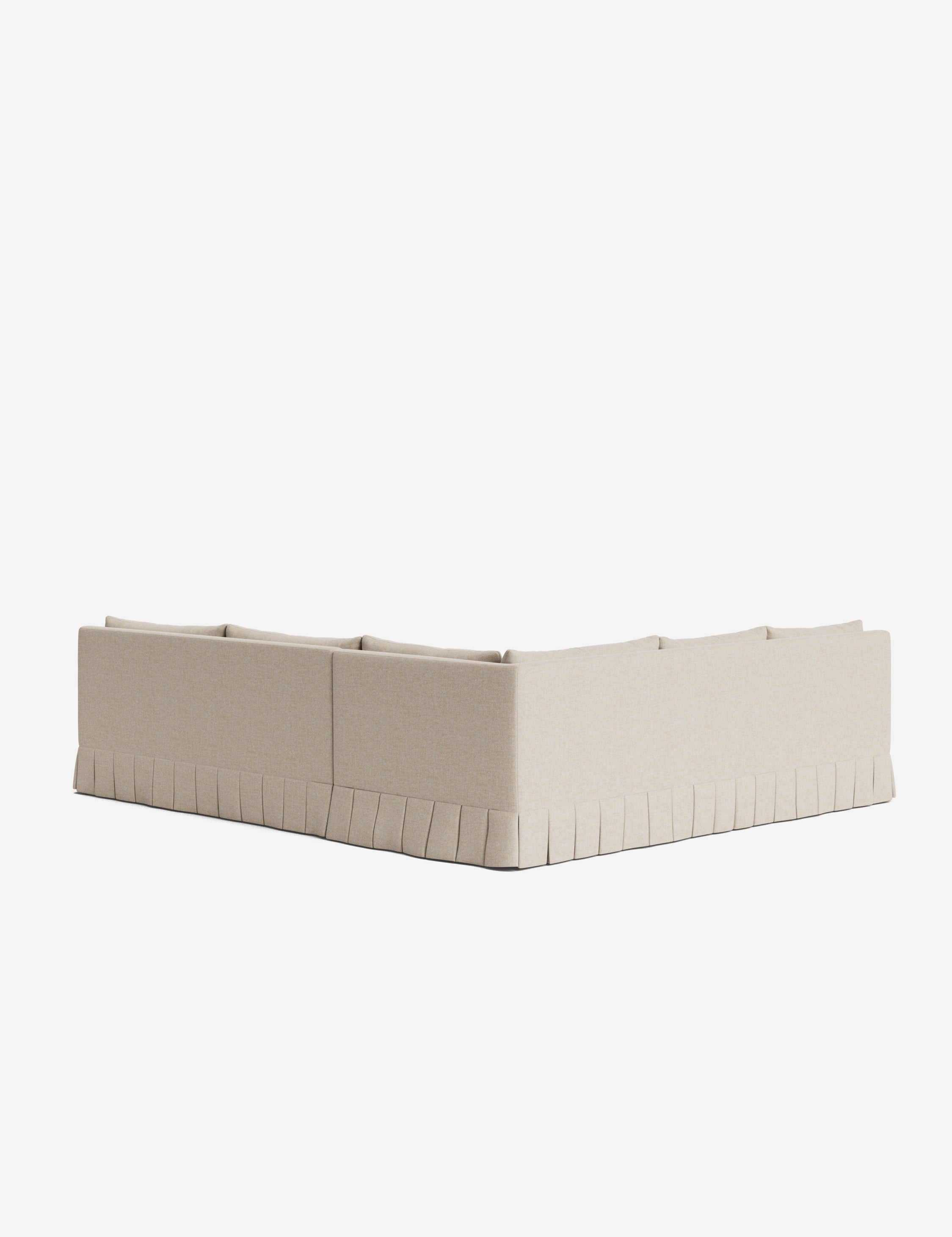 Lulu and Georgia Portola Luxe Depth Pleated Corner Sectional Sofa - view 92