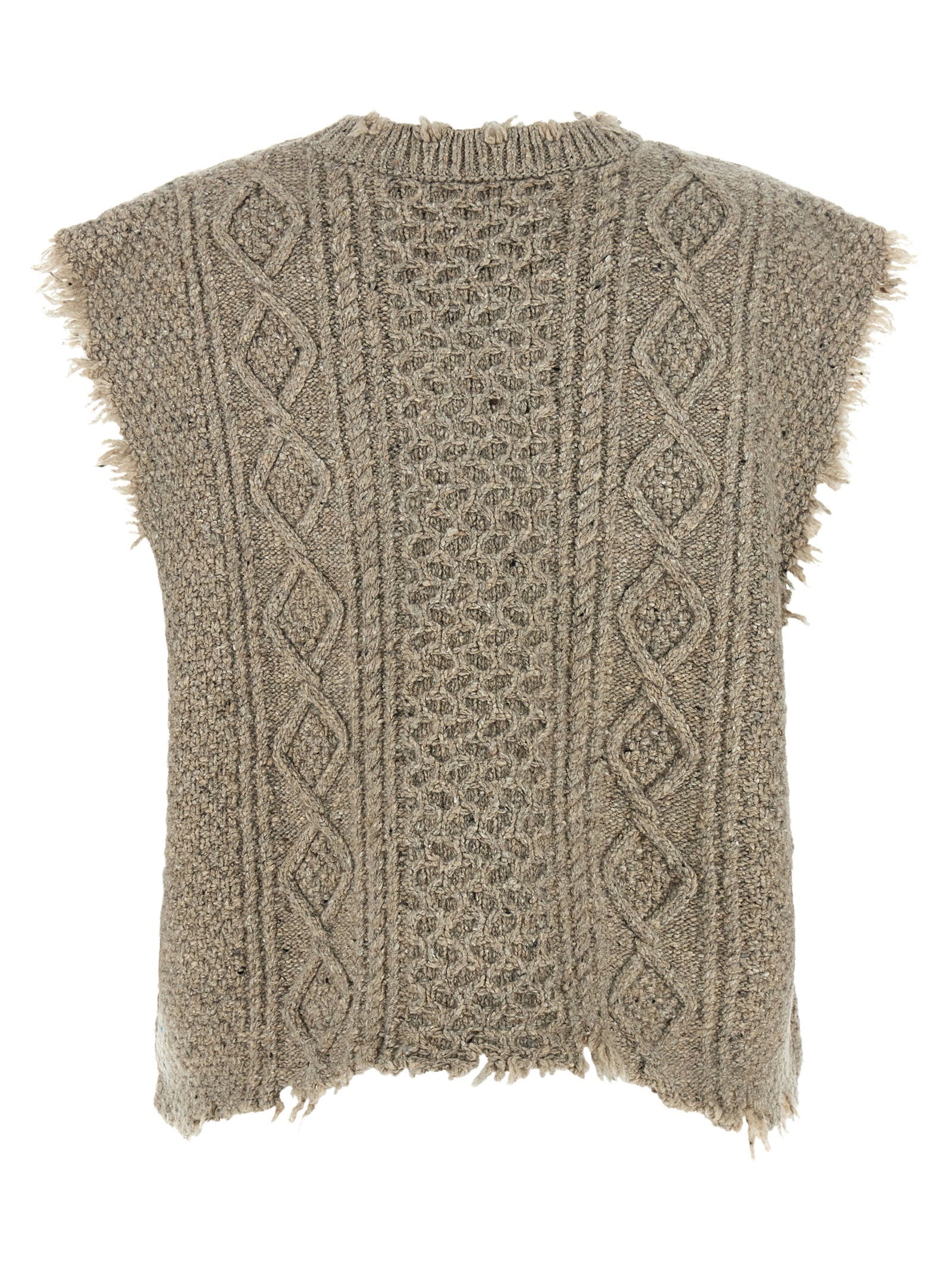 R13 Boyfriend Cable Vest – 60% wo, 20% pa, 20% vi - view 2