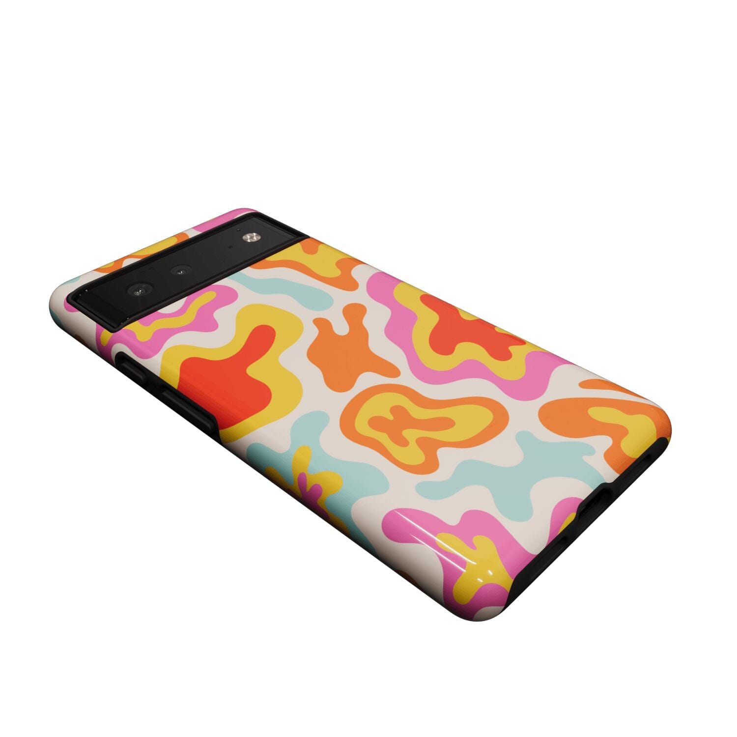 Casetry Tropical Color Splash | Abstract Retro Google Pixel Case - view 2