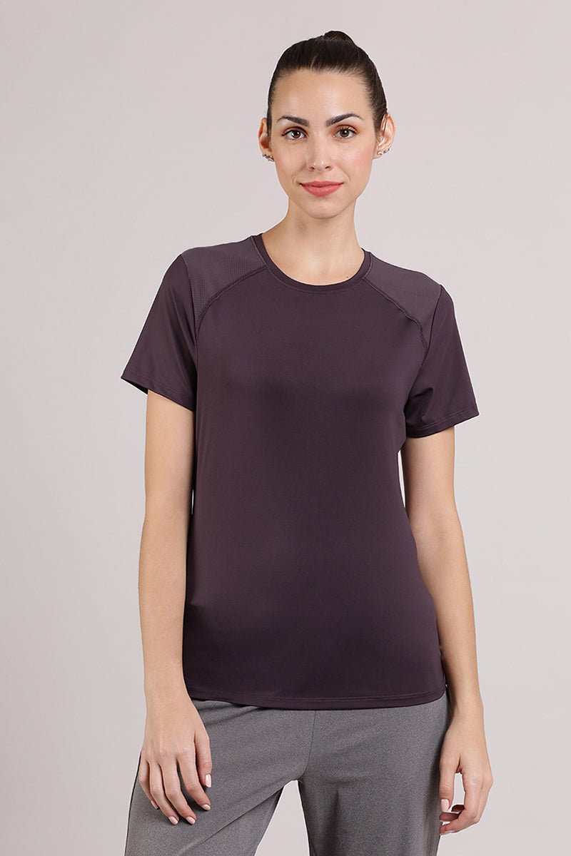 Amante Energize Active Tee - Midnight Plum