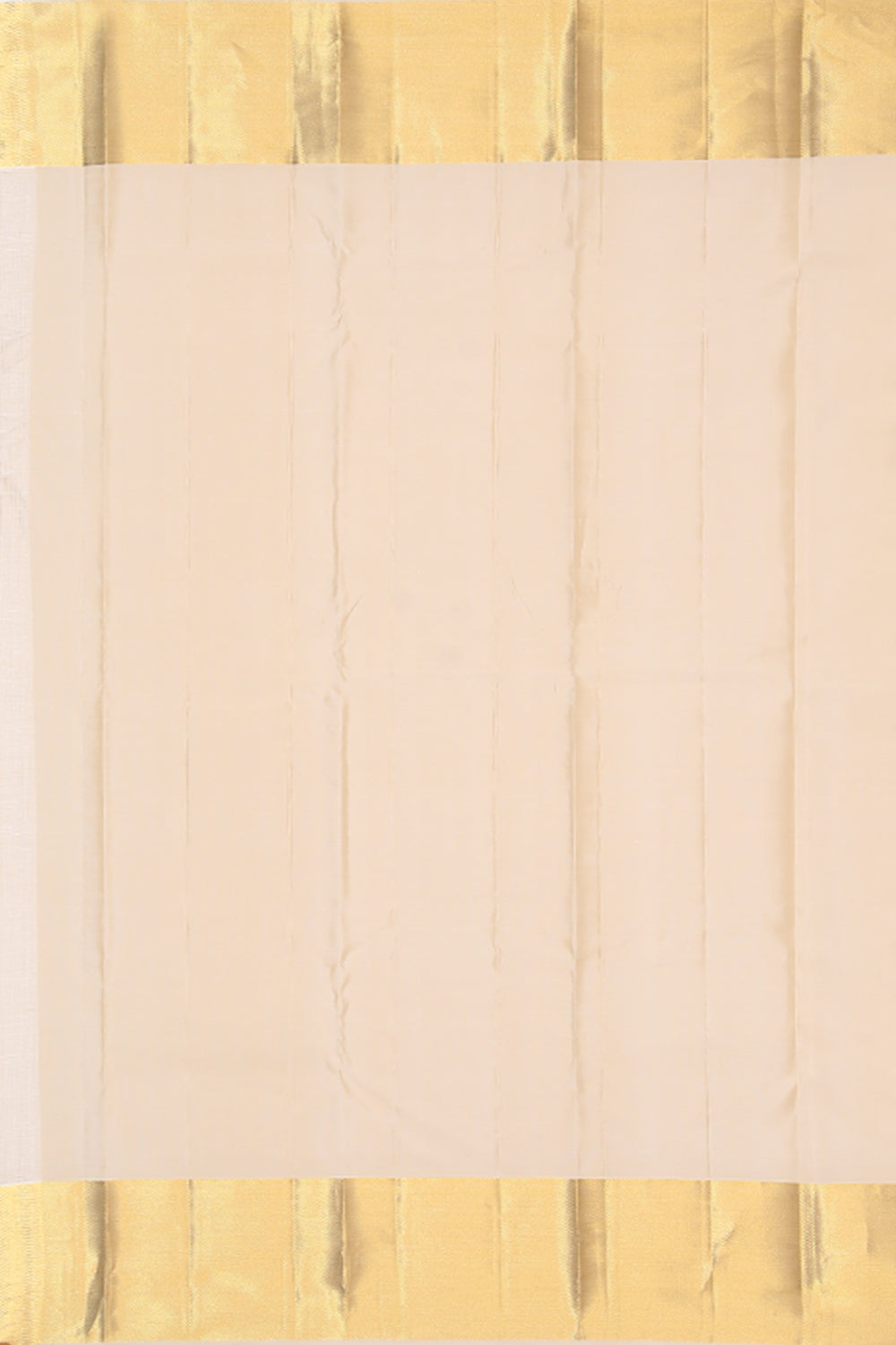 Kalanjali Kanchi Silk Classy Ivory Cream Saree - view 4