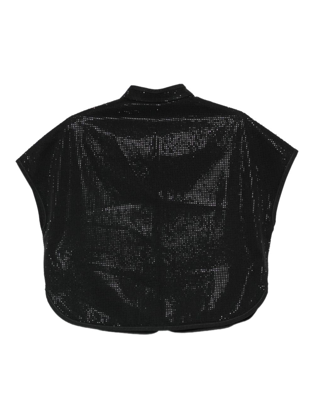 Emporio Armani Studded cropped top – 70% Lyocell, 30% Cotton - view 2