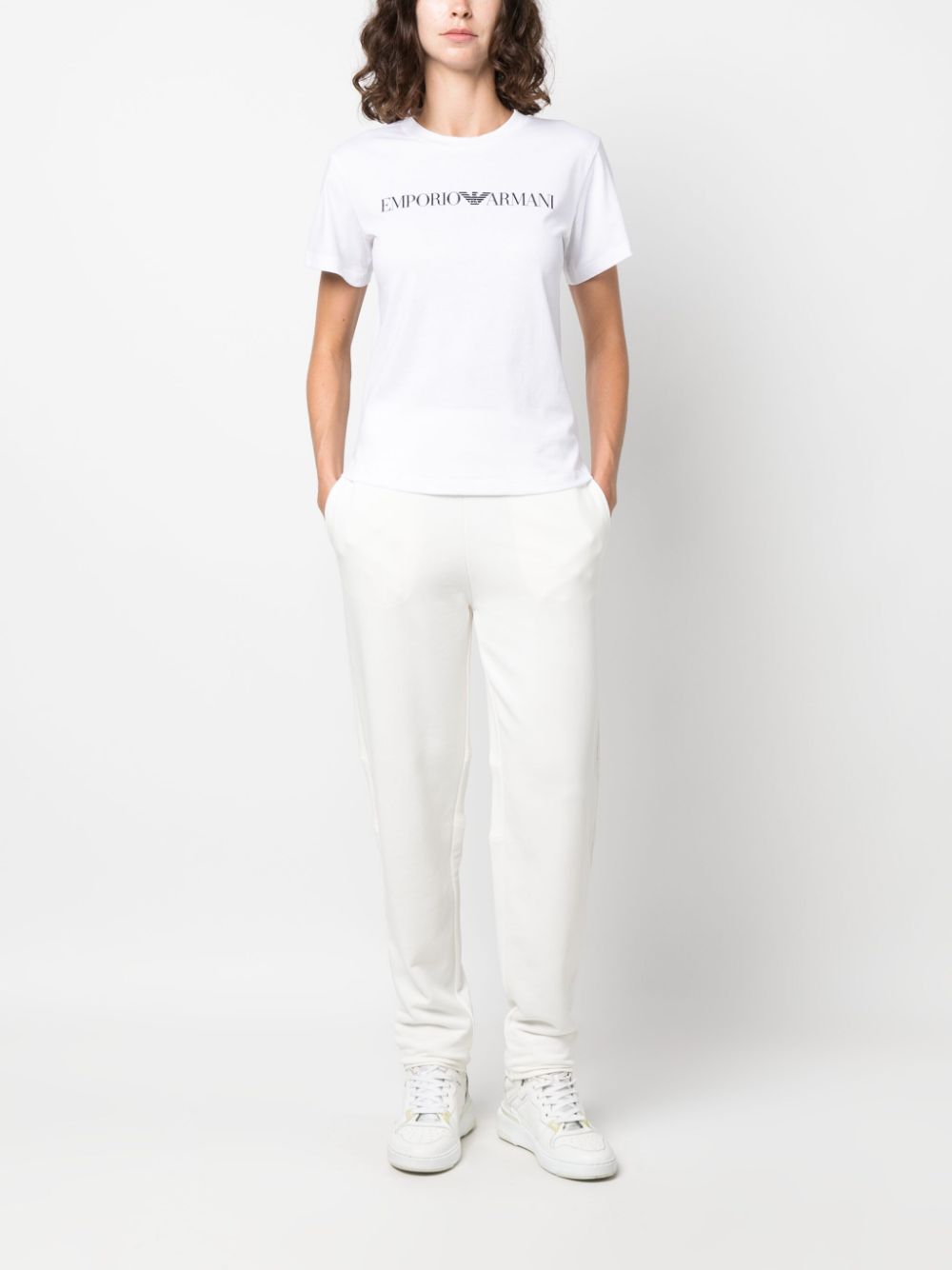 Emporio Armani Logo cotton t-shirt – 100% COTTON - view 2