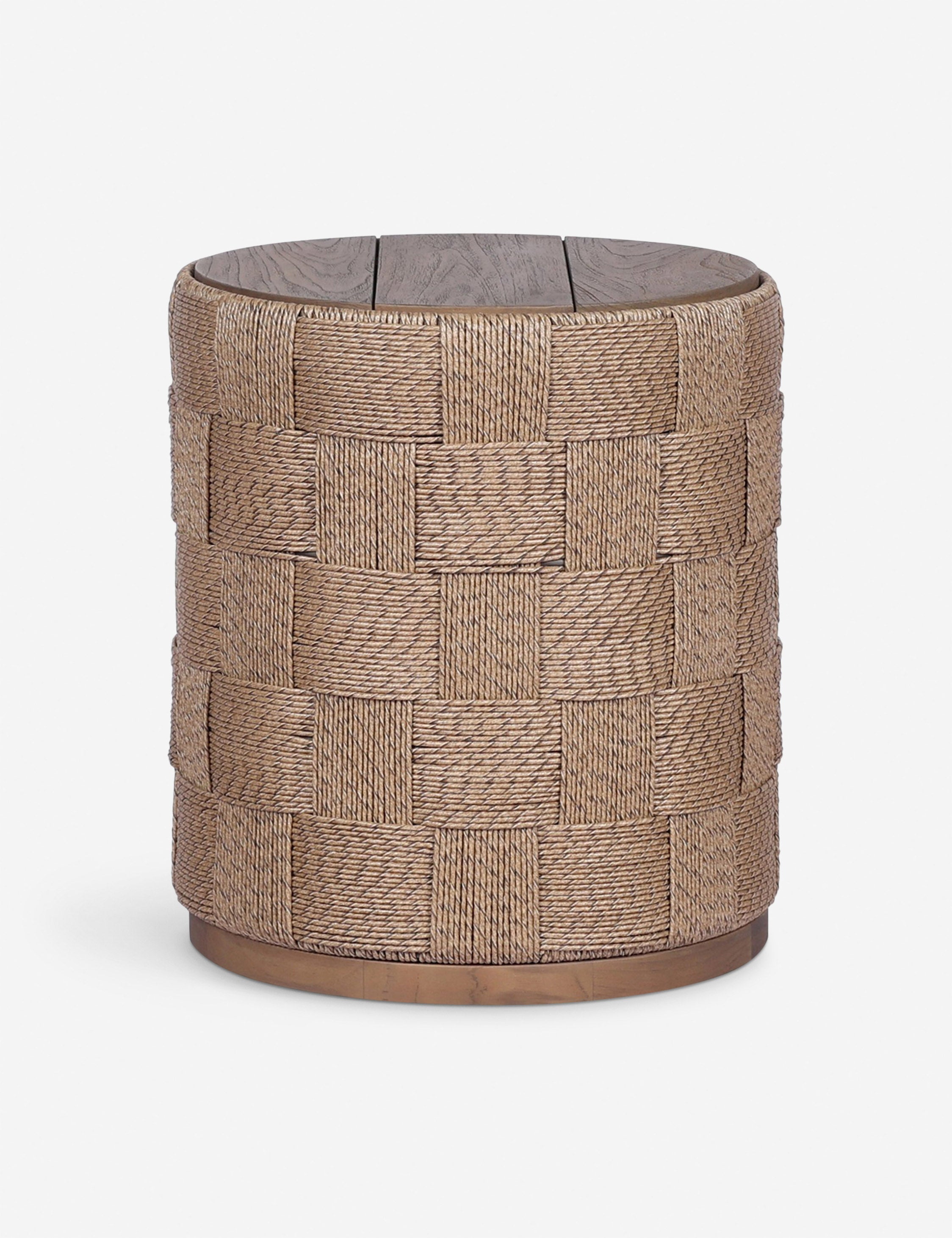 Lulu and Georgia Corsica Round Outdoor Side Table - view 2