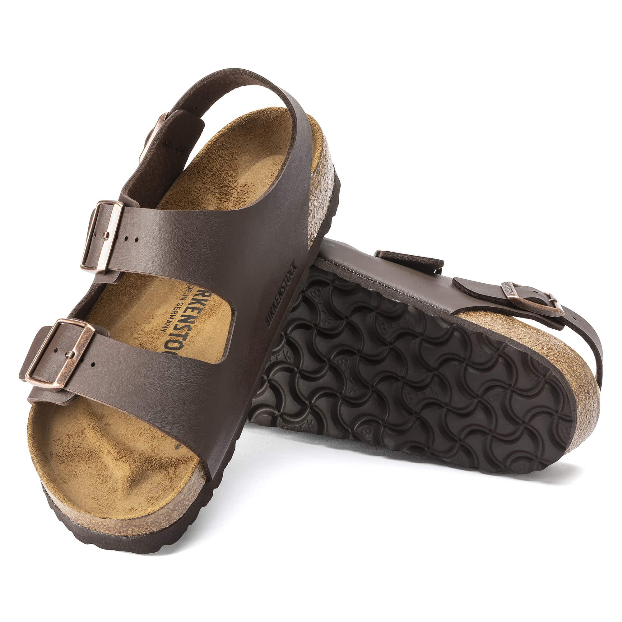 Birkenstock Milano Birko-Flor – Brown Brown/Dark Brown