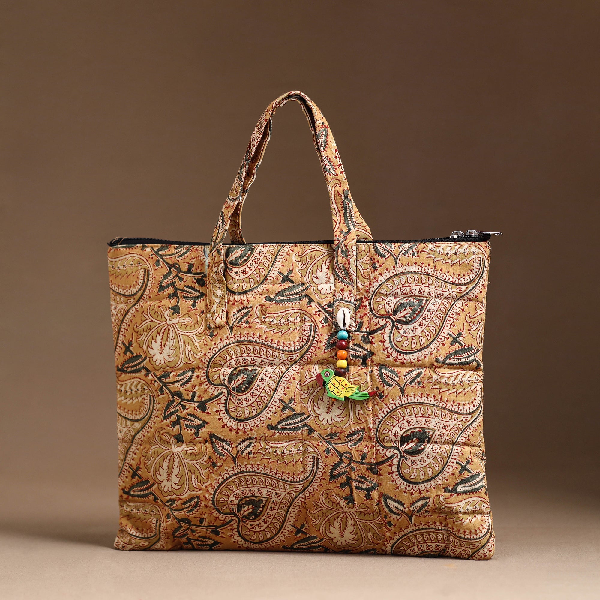 NOORI BAZAR Beige - Handcrafted Quilted Cotton Hand Bag 18 - view 2