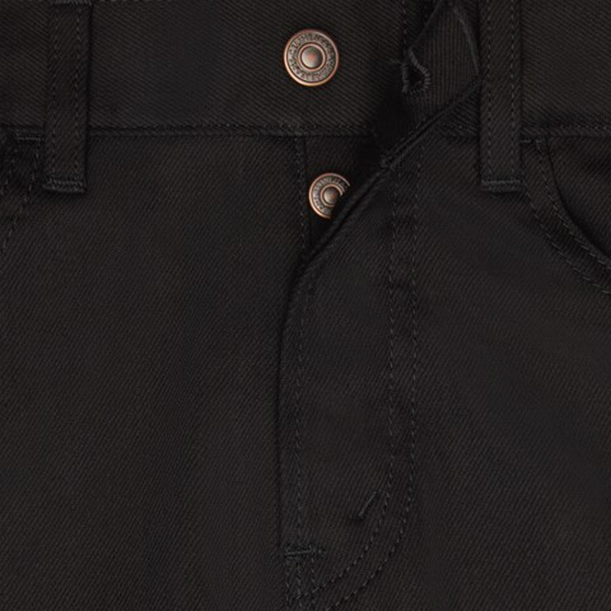 Celine Lou Jeans in Pure Black Wash Denim - view 2