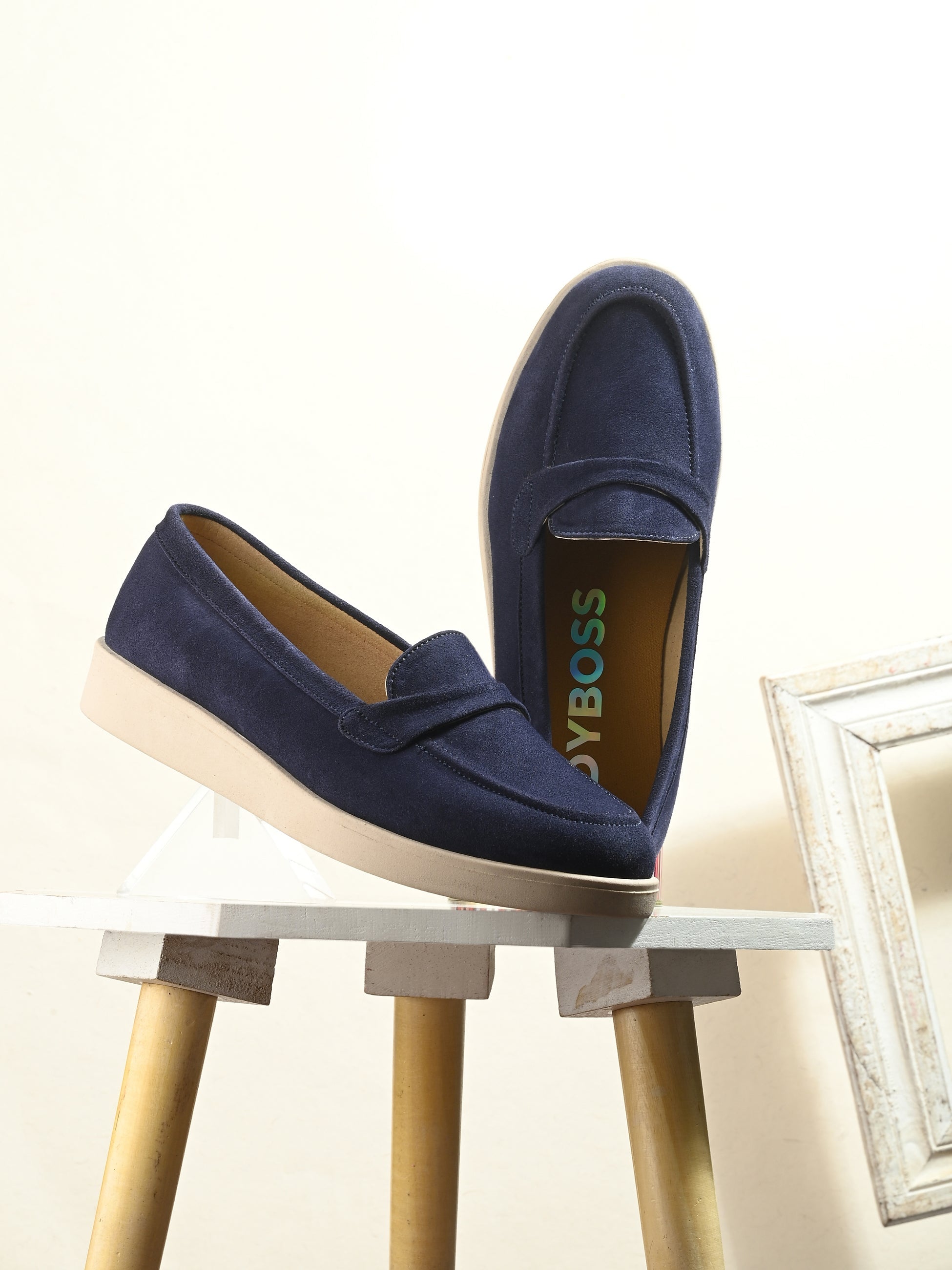 ladybossbyegoss Aero-Glam Suede Loafers by Lady Boss