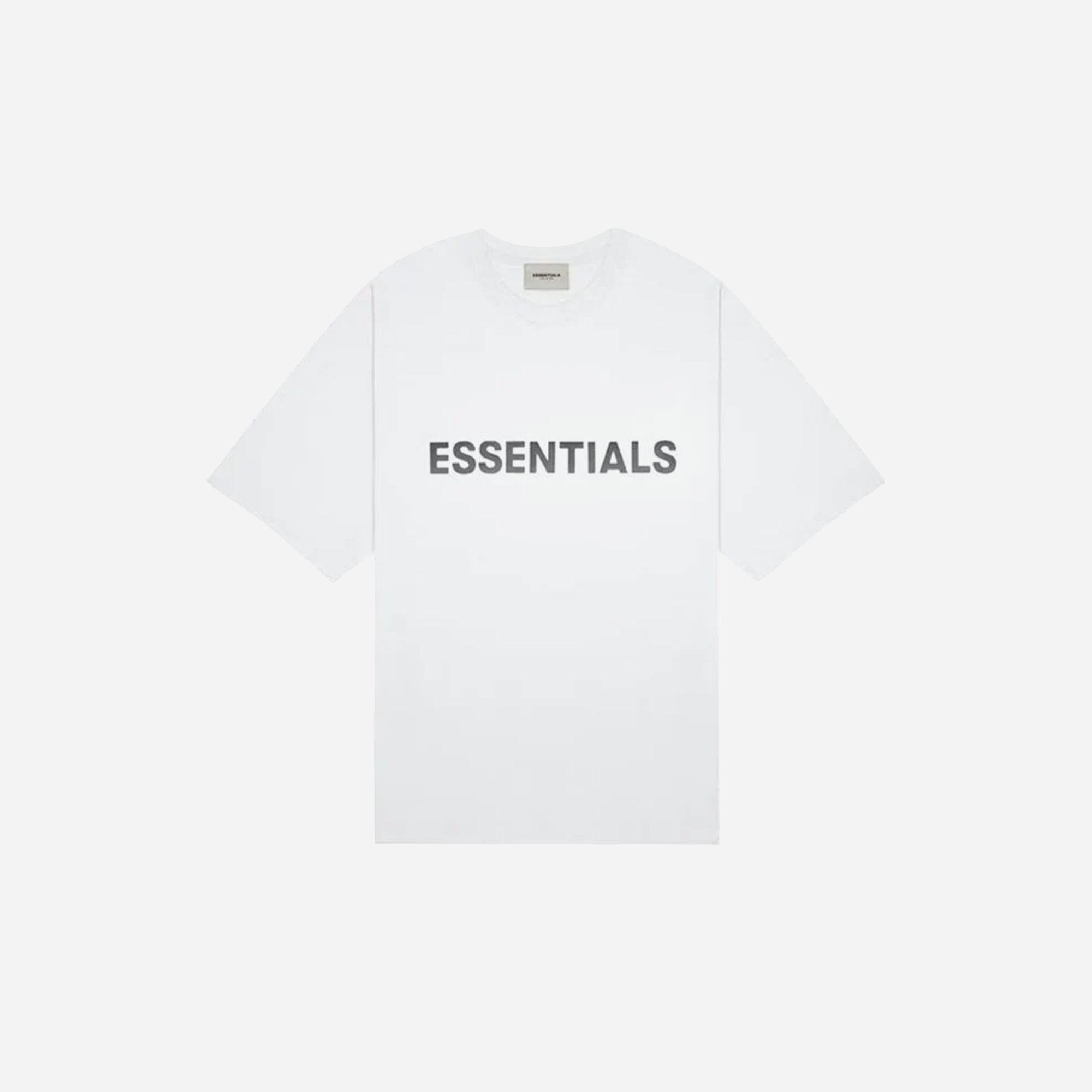 Essentials Boxy T-Shirt Applique Logo White
