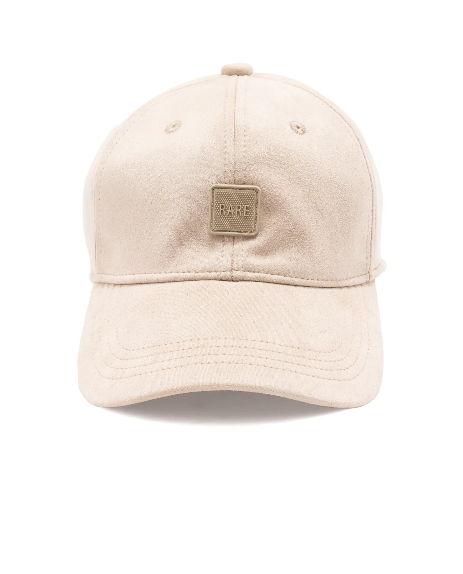 Rare Rabbit Men Base Beige Suede Cap