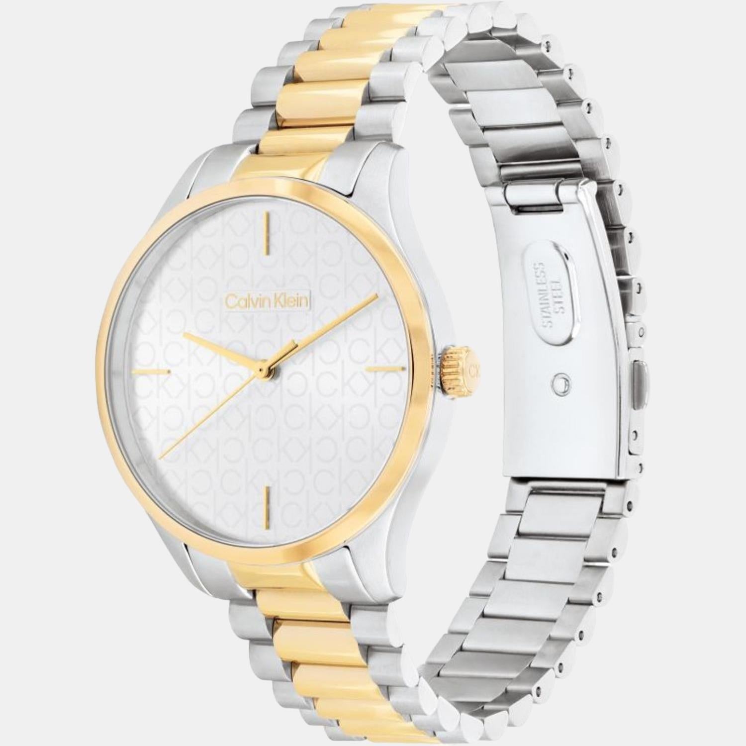 Calvin Klein Ck Iconic Unisex Quartz Silver Dial Analog Stainless Steel Watch 25200167 - view 2