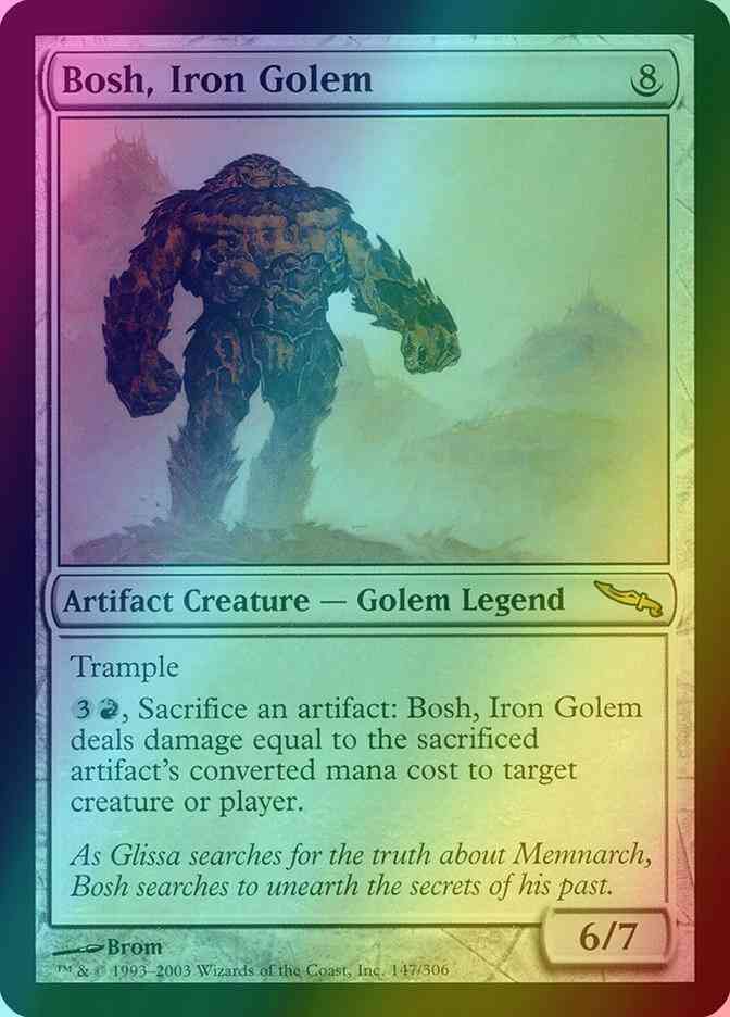 Bosh iron golem – Magic Bosh, Iron Golem [147] [Mirrodin] [Foil]
