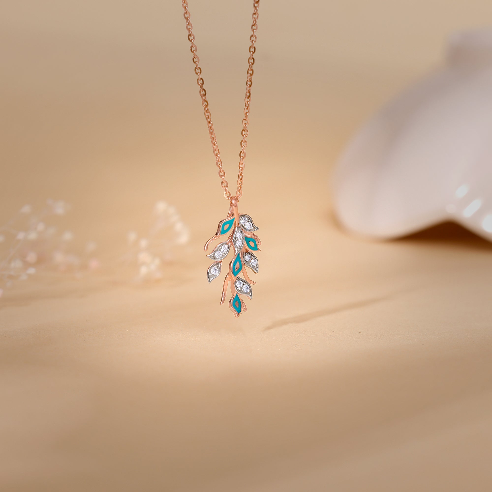 GIVA Jewellery Gold Niraja Diamond Pendant - view 2