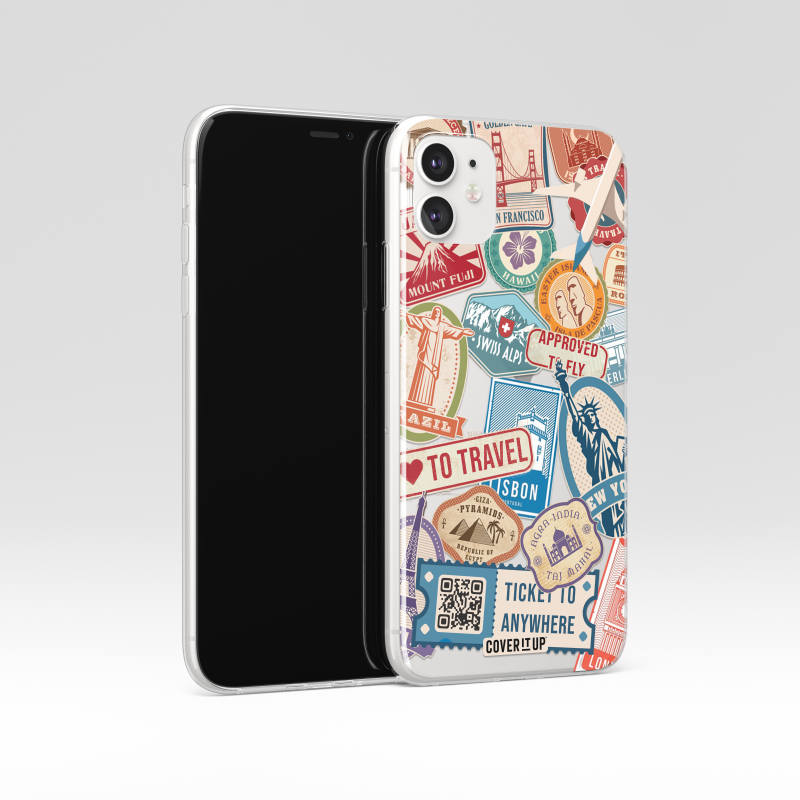 Design Phone Cases Travel Clear Silicone Case - view 2