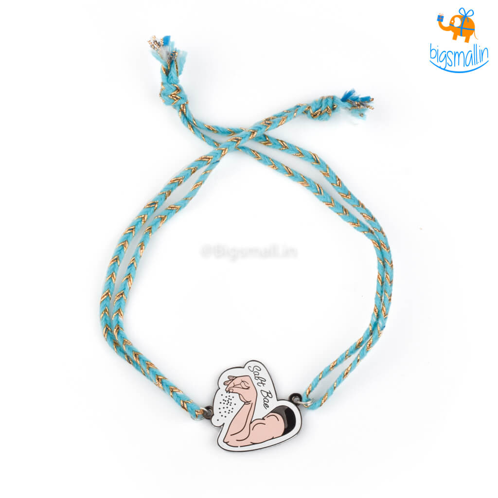 Bigsmall_piu Salt Bae Metallic Rakhi - view 4