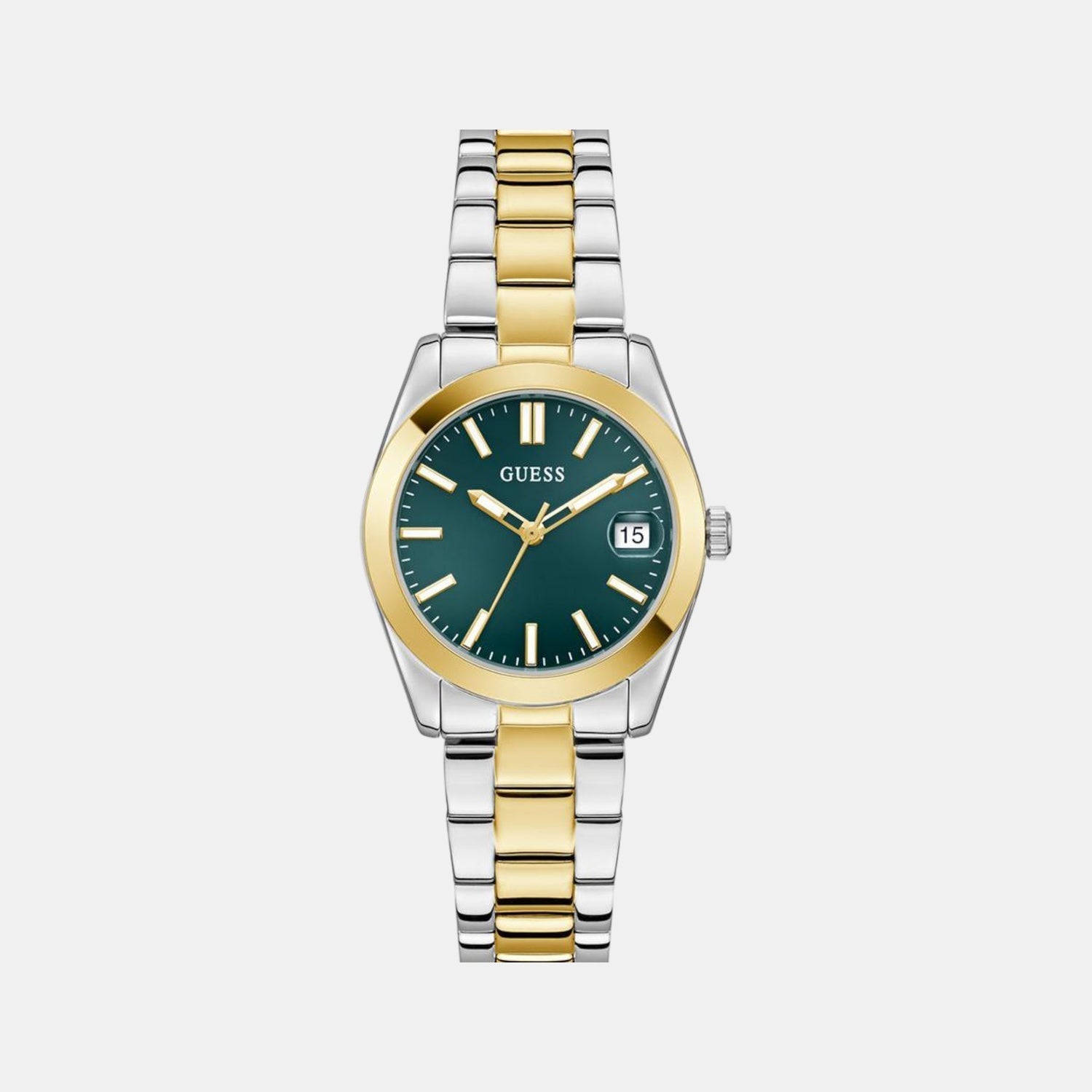 Guess Alice Women Quartz Green Dial Analog Recycled Steel Watch GW0934L3