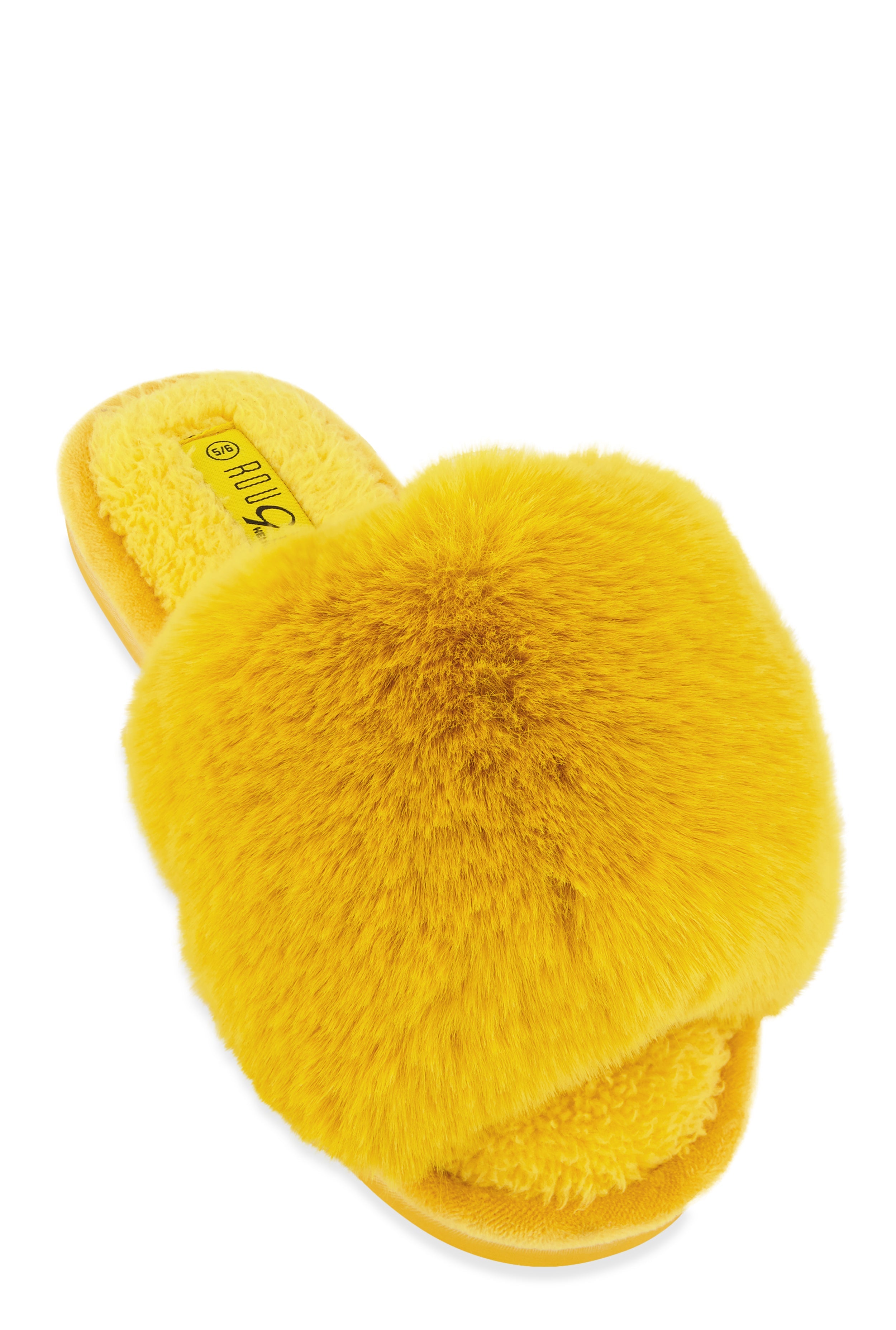 Rainbow Shops Faux Fur Slide Sandals – Women's