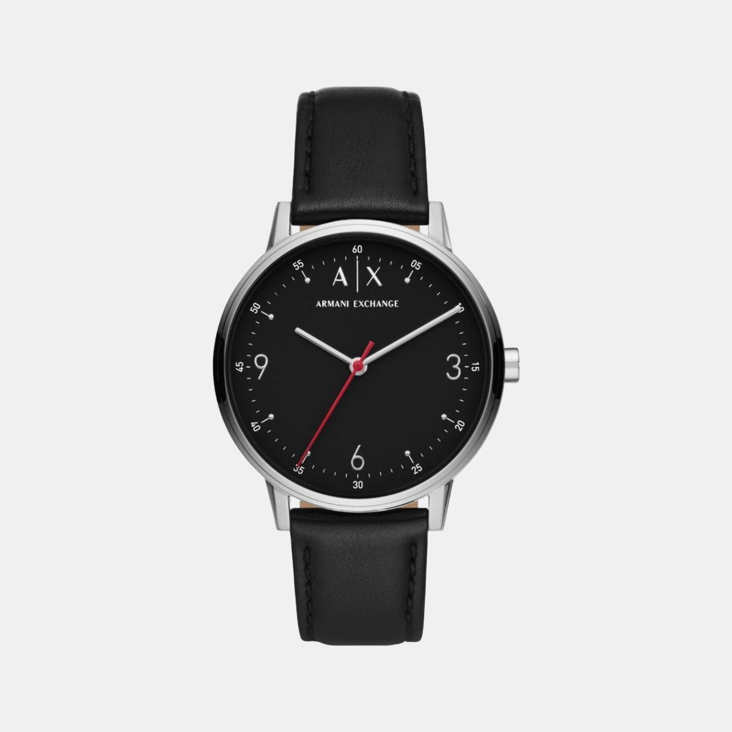 Armani Exchange Cayde Men Quartz Black Dial Analog Leather Watch AX2739