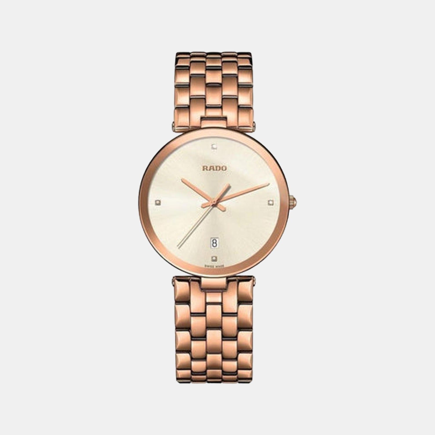 Rado Florence Unisex Quartz Beige Dial Analog Stainless Steel Watch R48869734