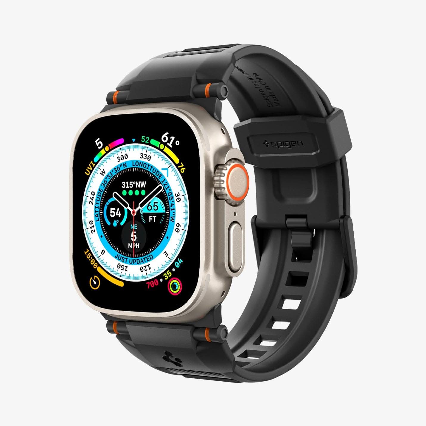 Apple Watch Series - Rugged Ultra Band – Matte Black