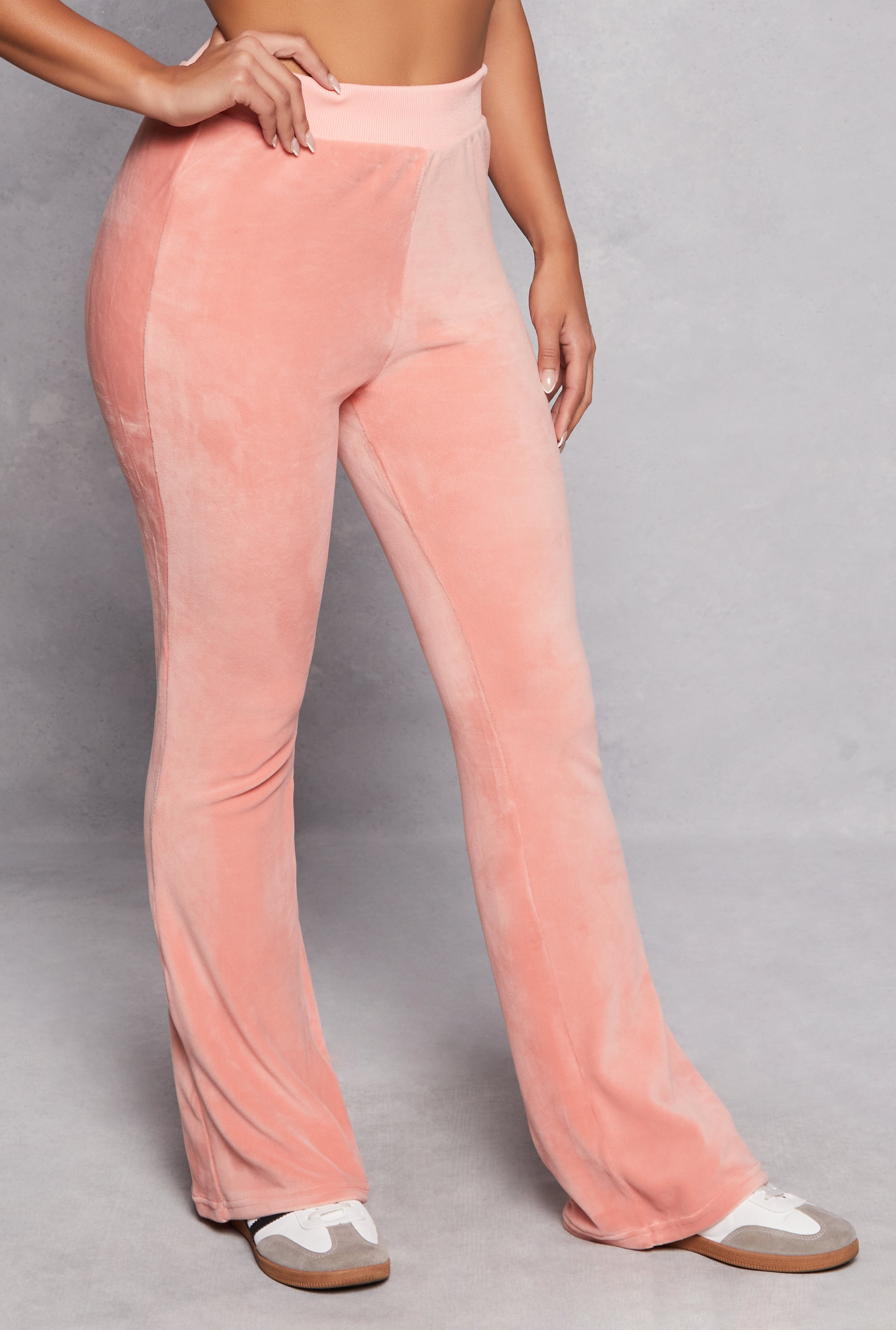 Rainbow Shops Velour Boot Cut Pants – Women's - view 2