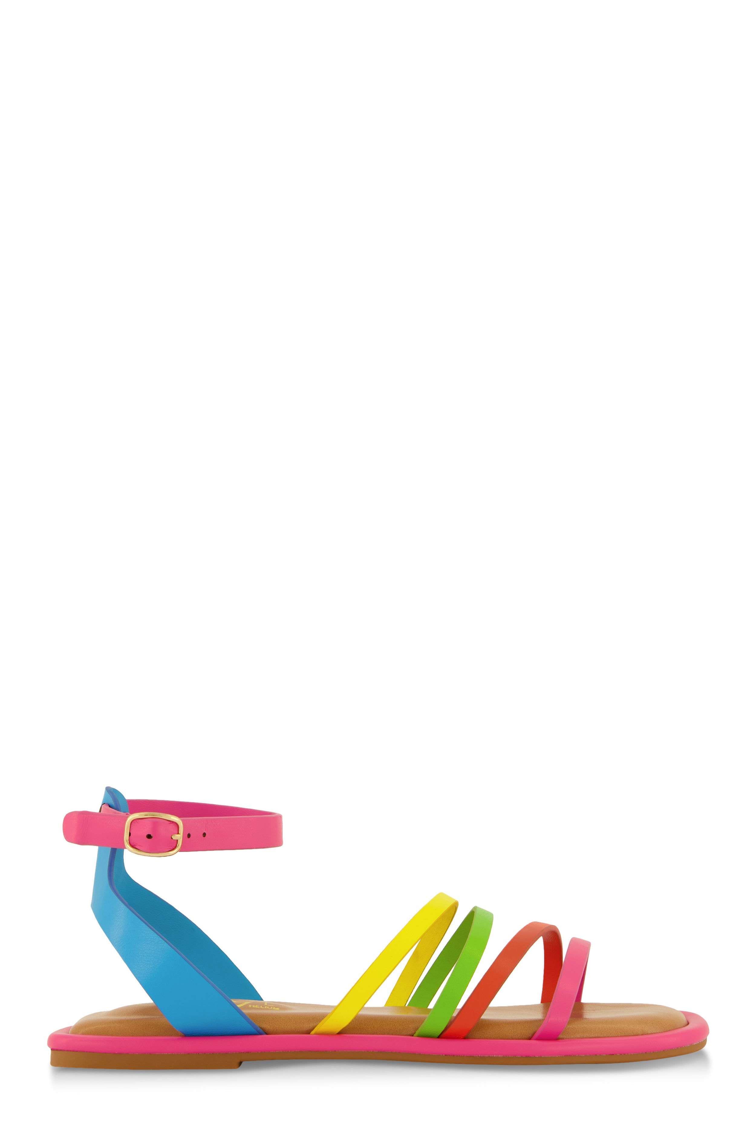 Rainbow Shops Asymmetrical Strappy Flat Sandals - view 2
