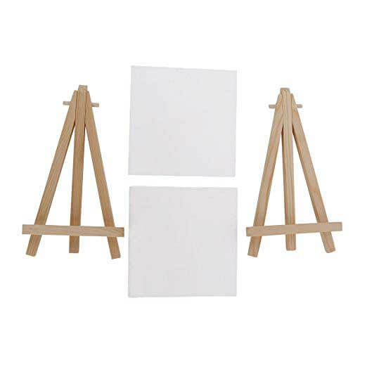 Artnery Mini Canvas With Wooden Easel - view 4