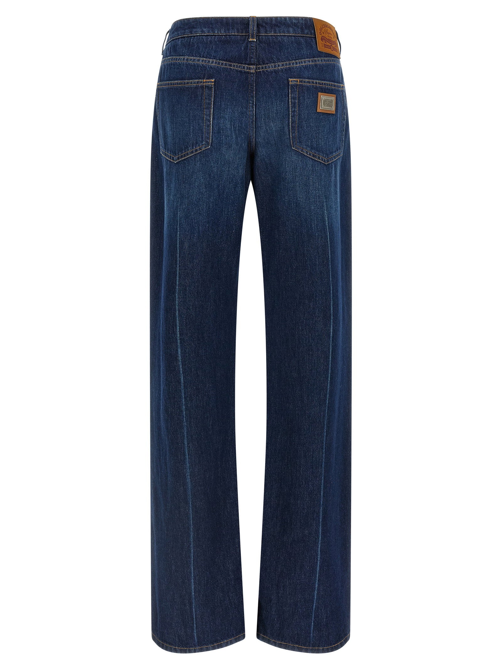 Dolce & Gabbana Stretched Pleated Trompe Loeil Jeans - view 2