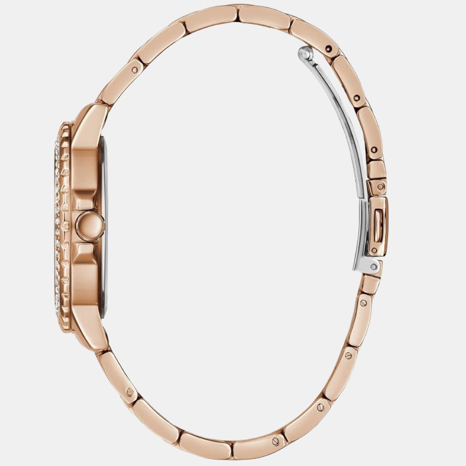Guess Crwon Jewel Women Quartz Rose Gold Dial Chronograph Stainless Steel Watch GW0410L3 - view 2