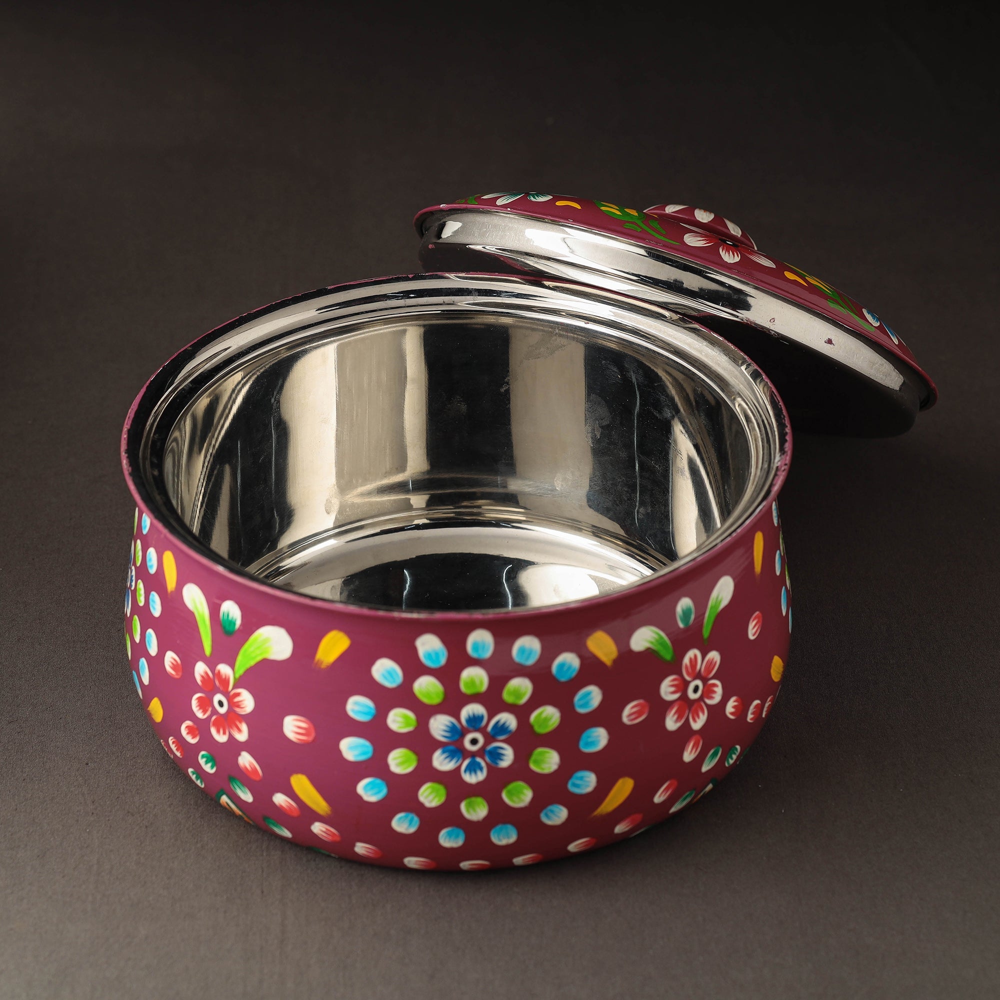 AAYAAS Banaras Handpainted Stainless Steel Casserole - view 2