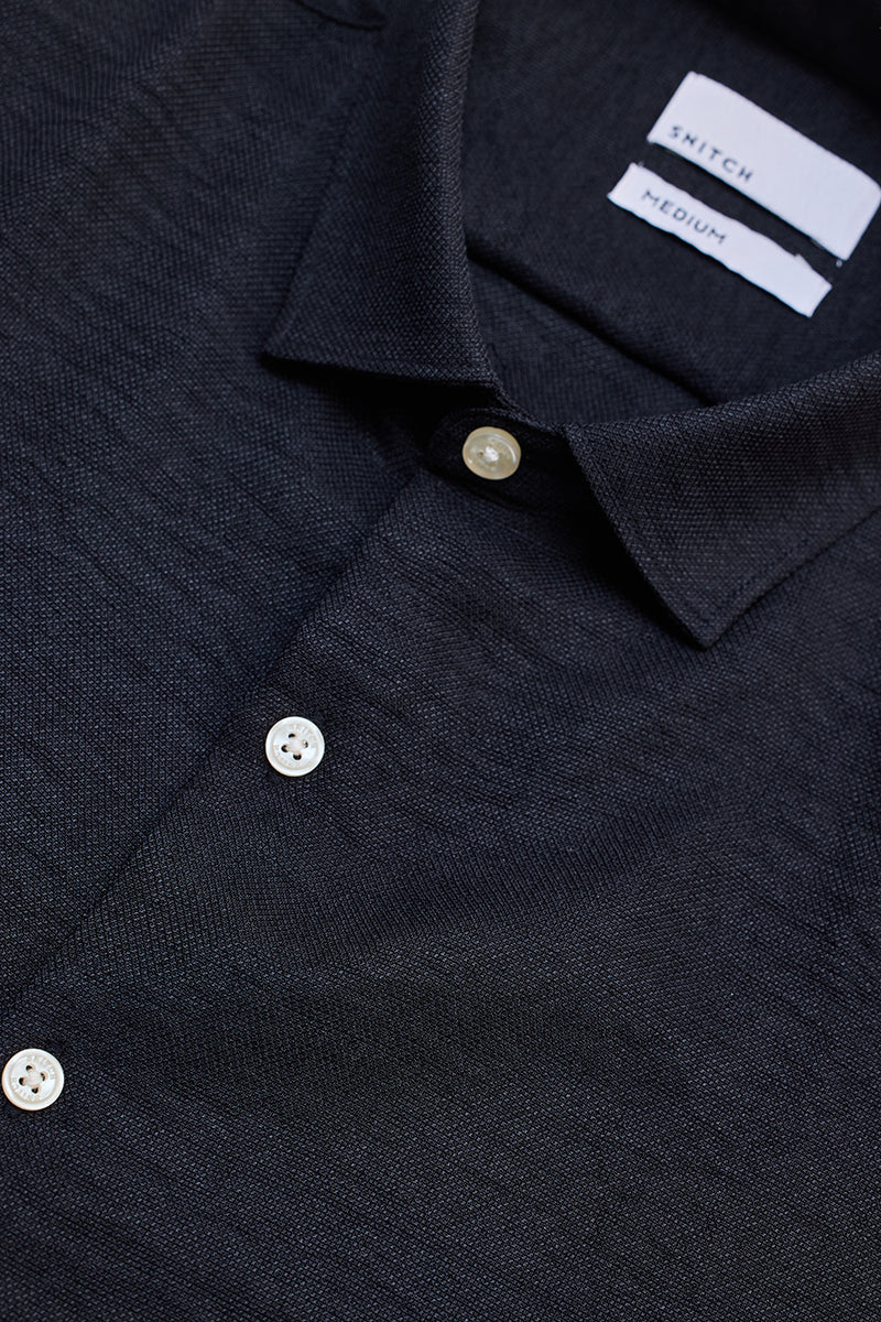 SNITCH Black Textured Shirt - view 2