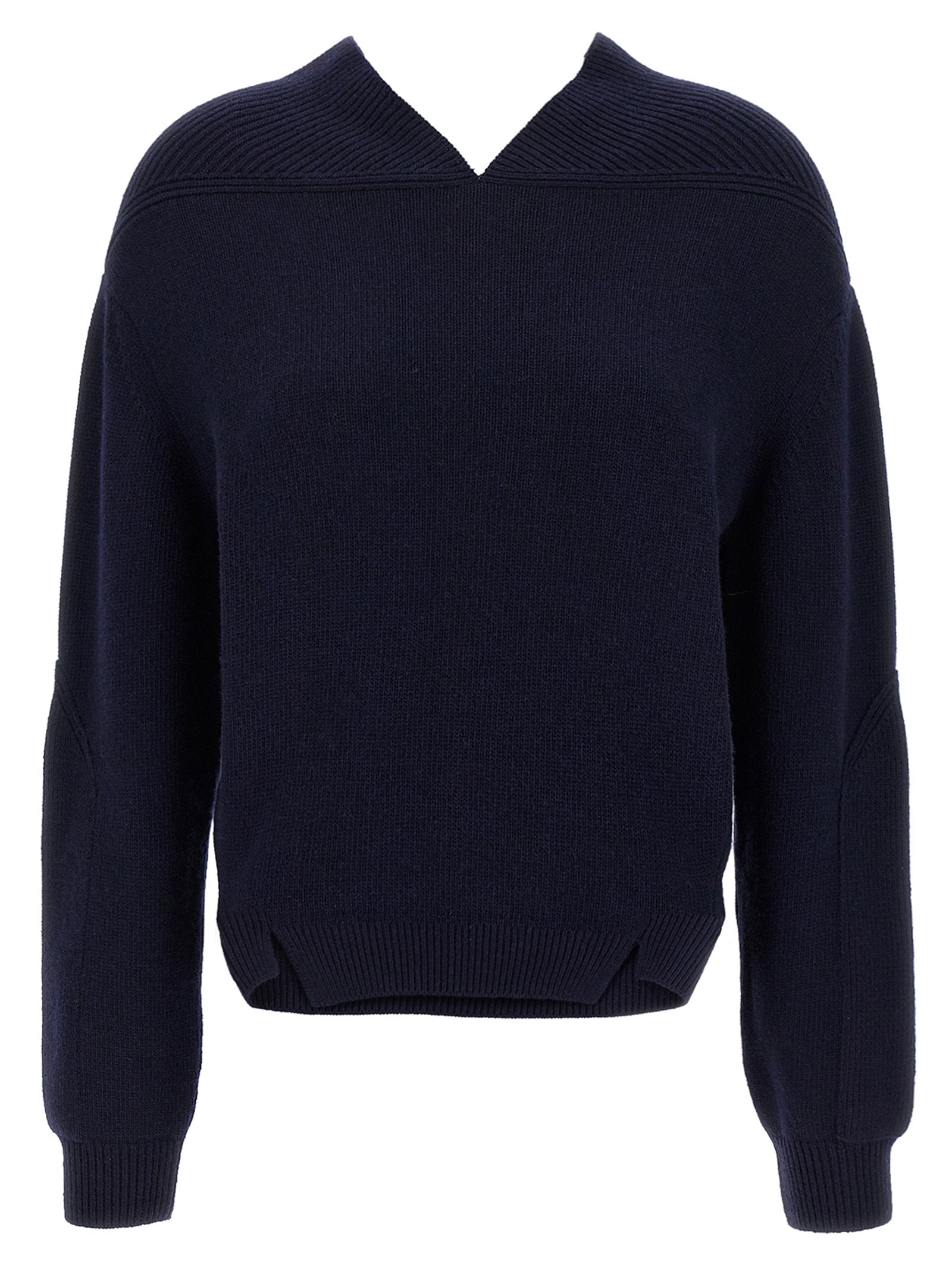 Victoria Beckham V-neck Yoke Detail Sweater – 70% wo, 30% ws