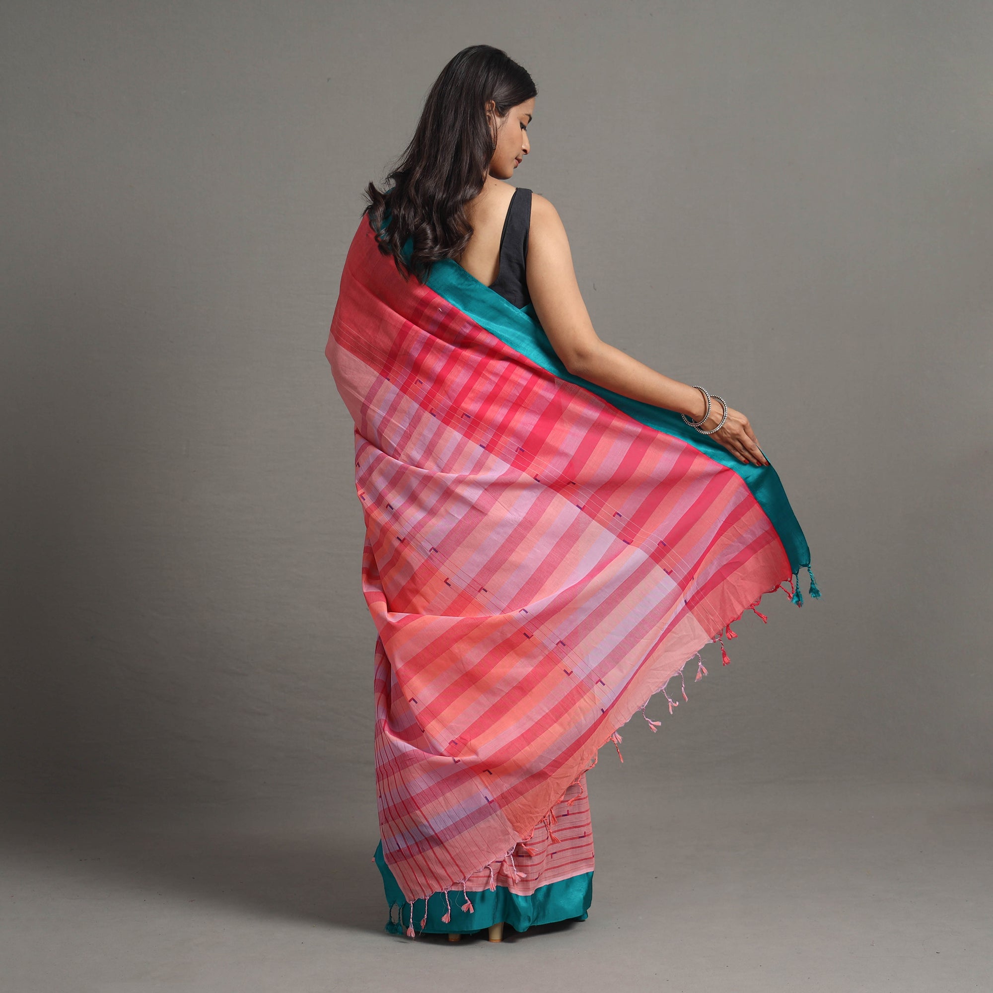 CHITRIKA Kuppadam Silk Border Cotton Handloom Saree 87 - view 4