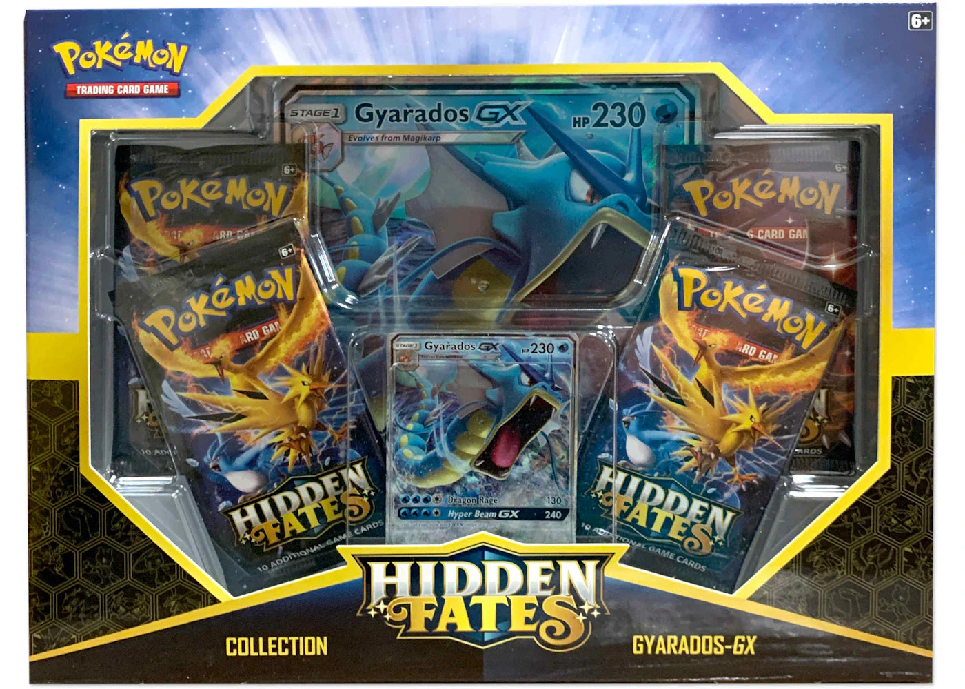 Pokémon 2019 Pokemon Sun & Moon 11.5 Hidden Fates GX Box Gyarados GX