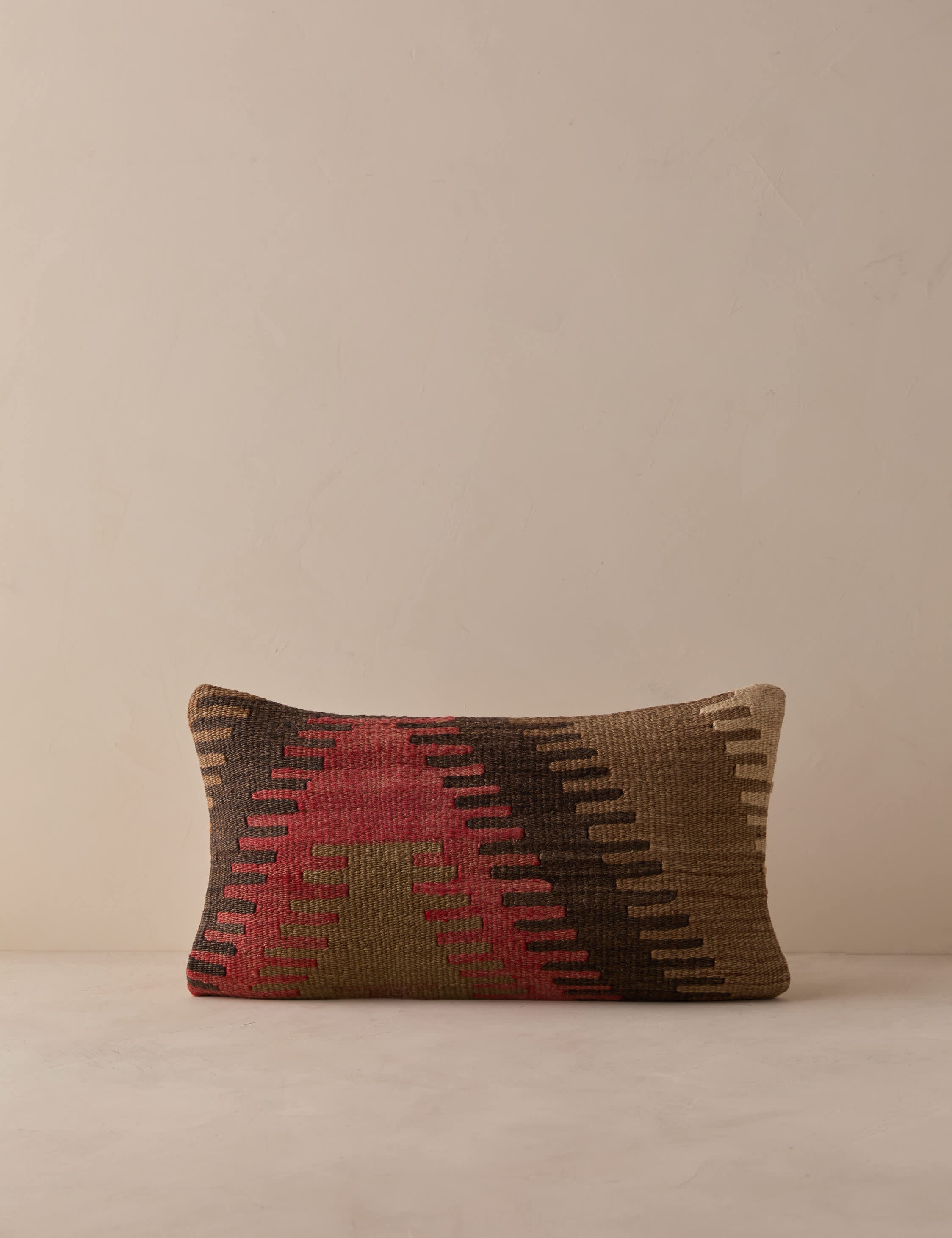 Lulu and Georgia Vintage Lumbar Pillow No. 342, 12" x 20"