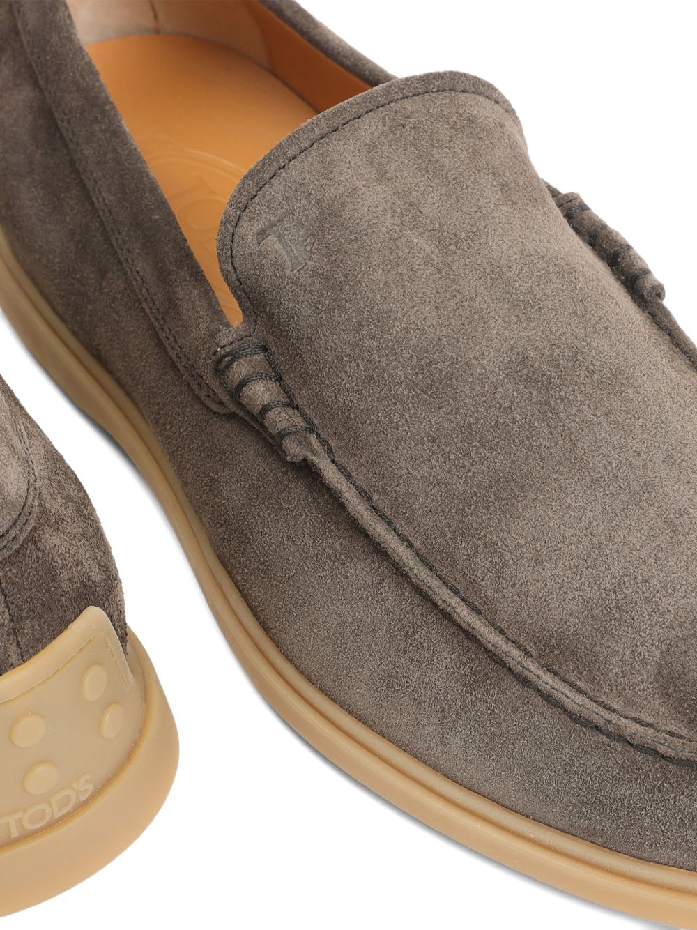 Tod'S Brown Suede Leather Loafers – Calf Leather 100% - view 2