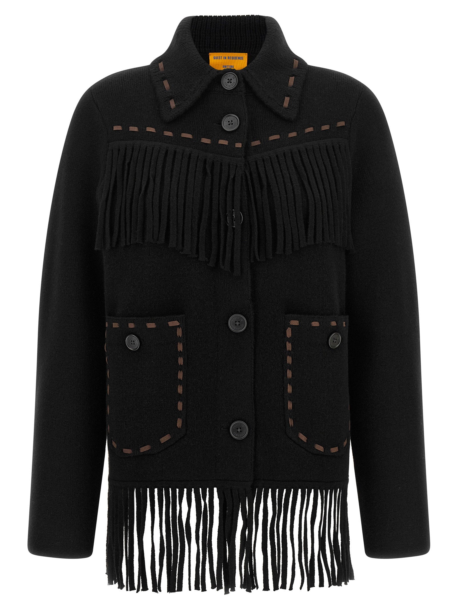 Guest In Residence Western Fringe Jacket – 70% wool 30% cachemire