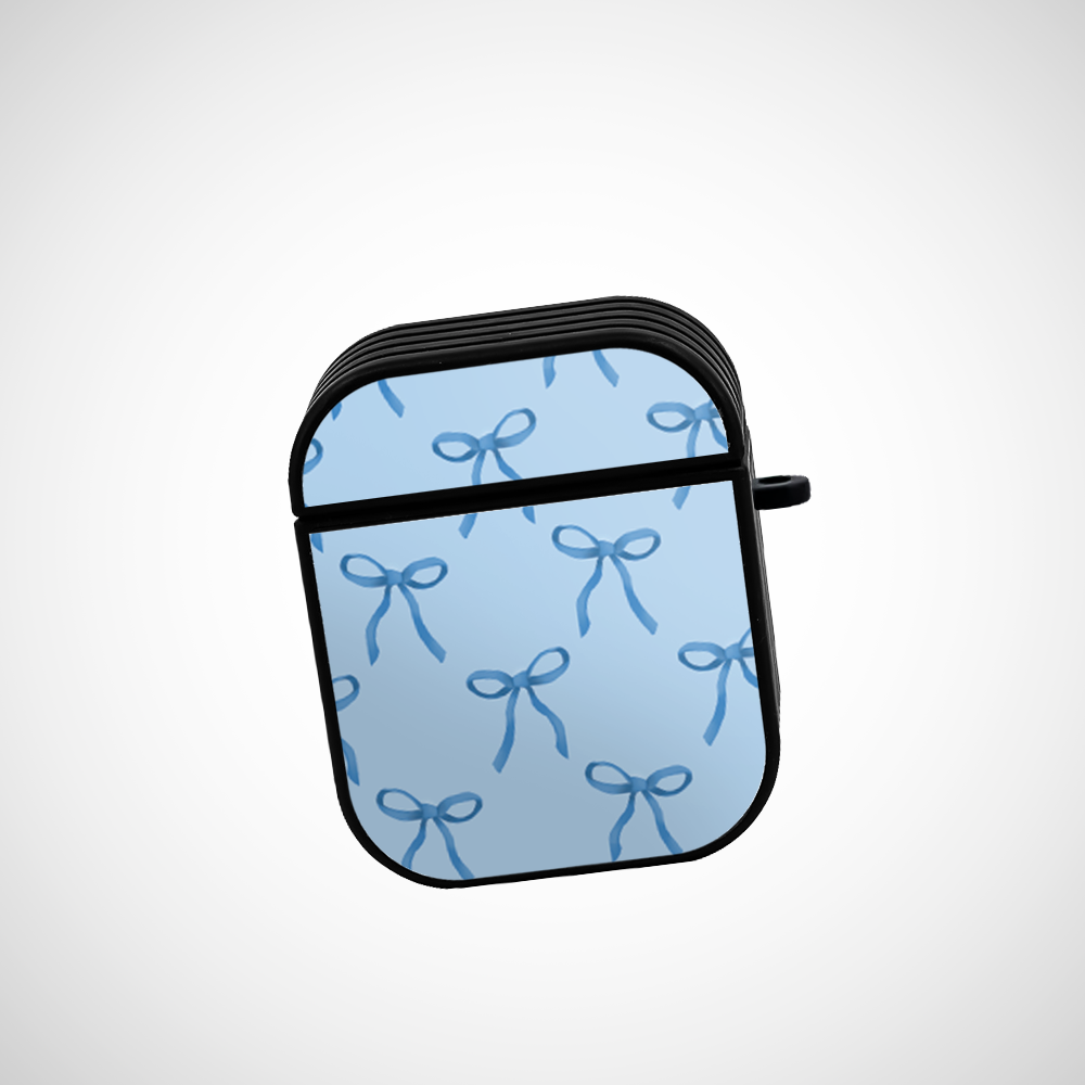 Cover It Up Baby Blue Bow Glass Airpods 2nd Gen Case Covers