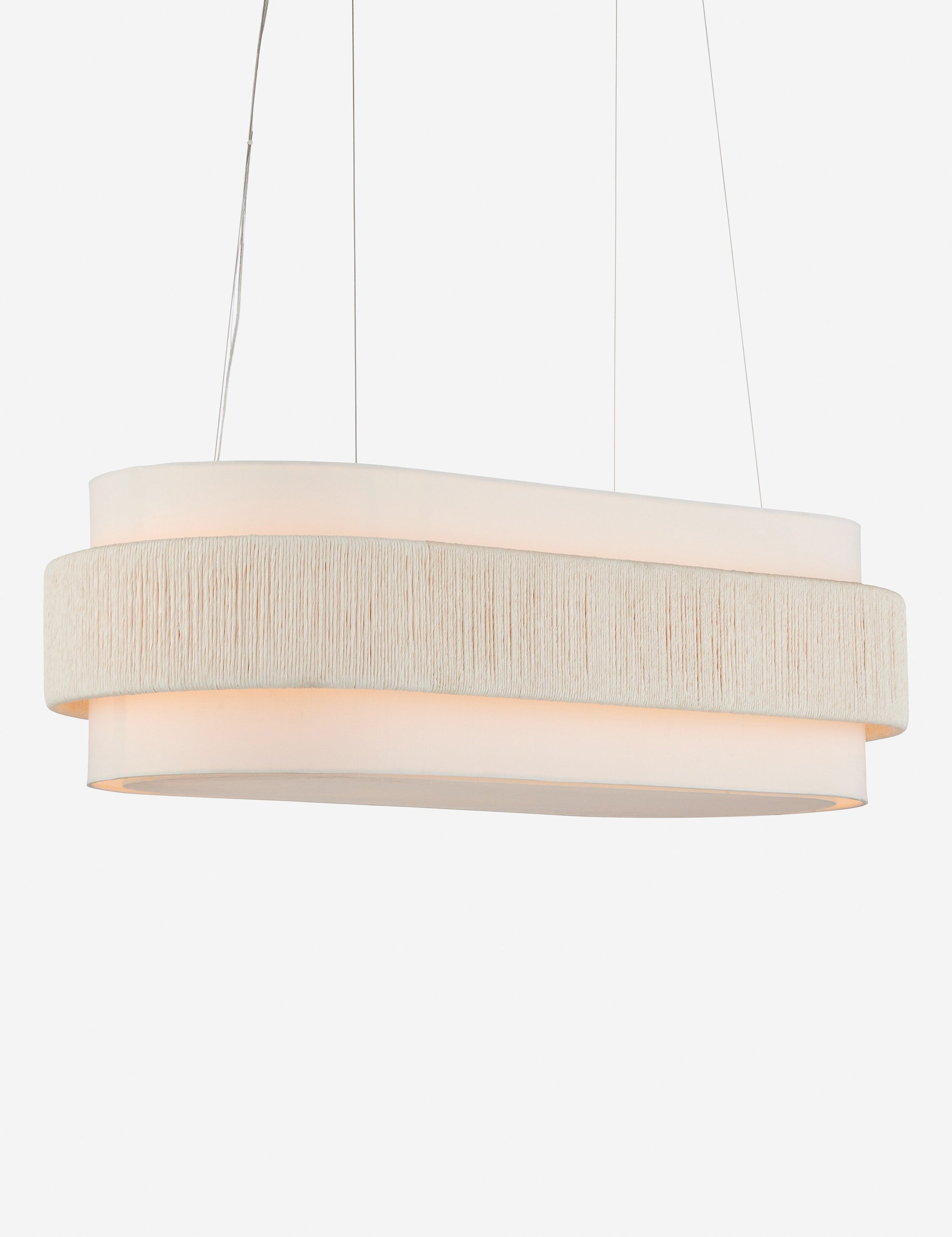 Lulu and Georgia Kiri Oval Chandelier – White - view 3