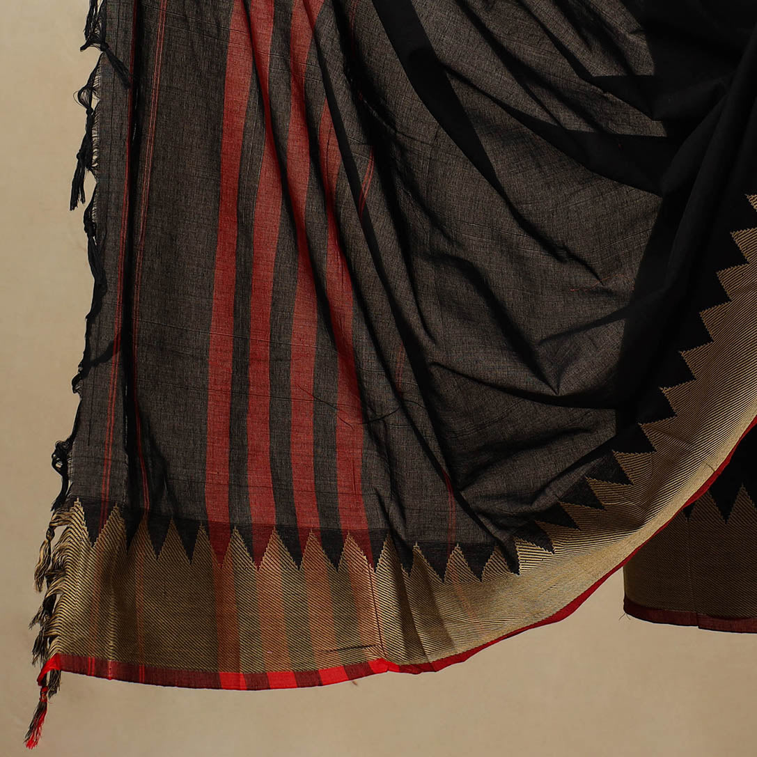 SOUTH KARGHA Black - 3pc Mercerised Cotton Dharwad Dress Material 03 - view 4