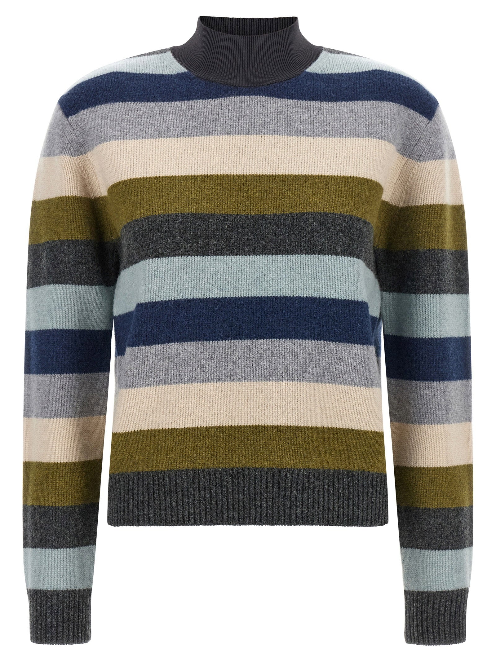 Tory Burch Striped Wool Sweater – 100% wool