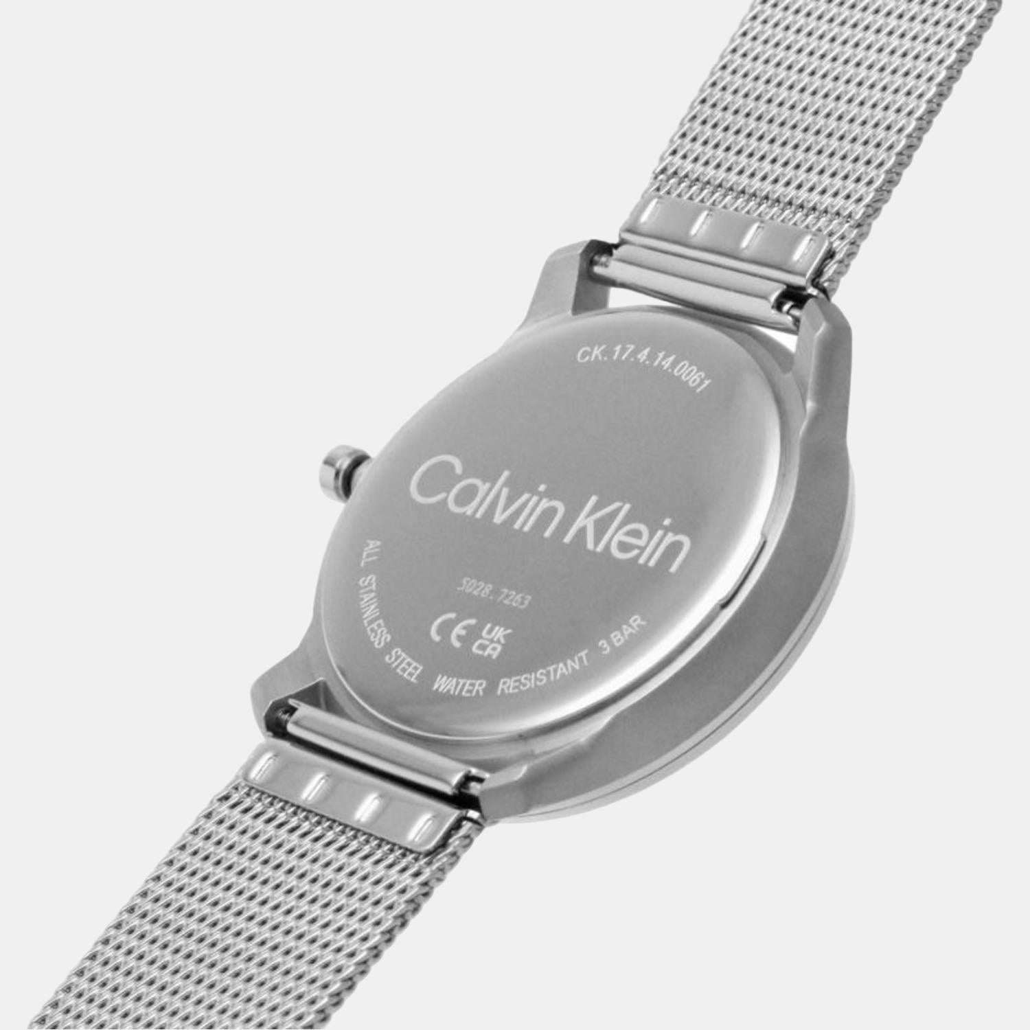 Calvin Klein Ck Iconic Unisex Quartz Silver Dial Analog Stainless Steel Watch 25200032 - view 4