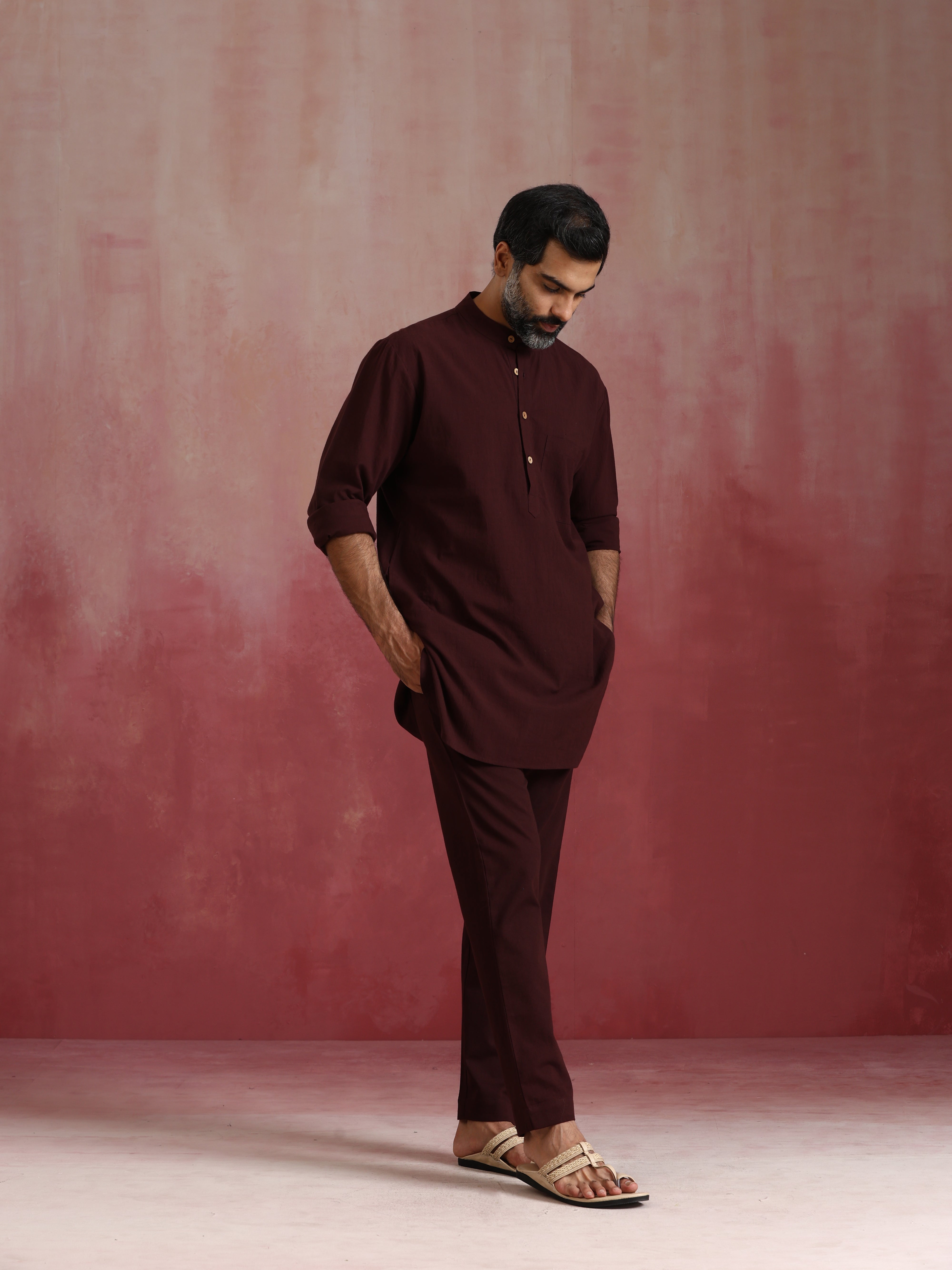 trueBrowns Men's Cola Cotton Co-ord set - view 3