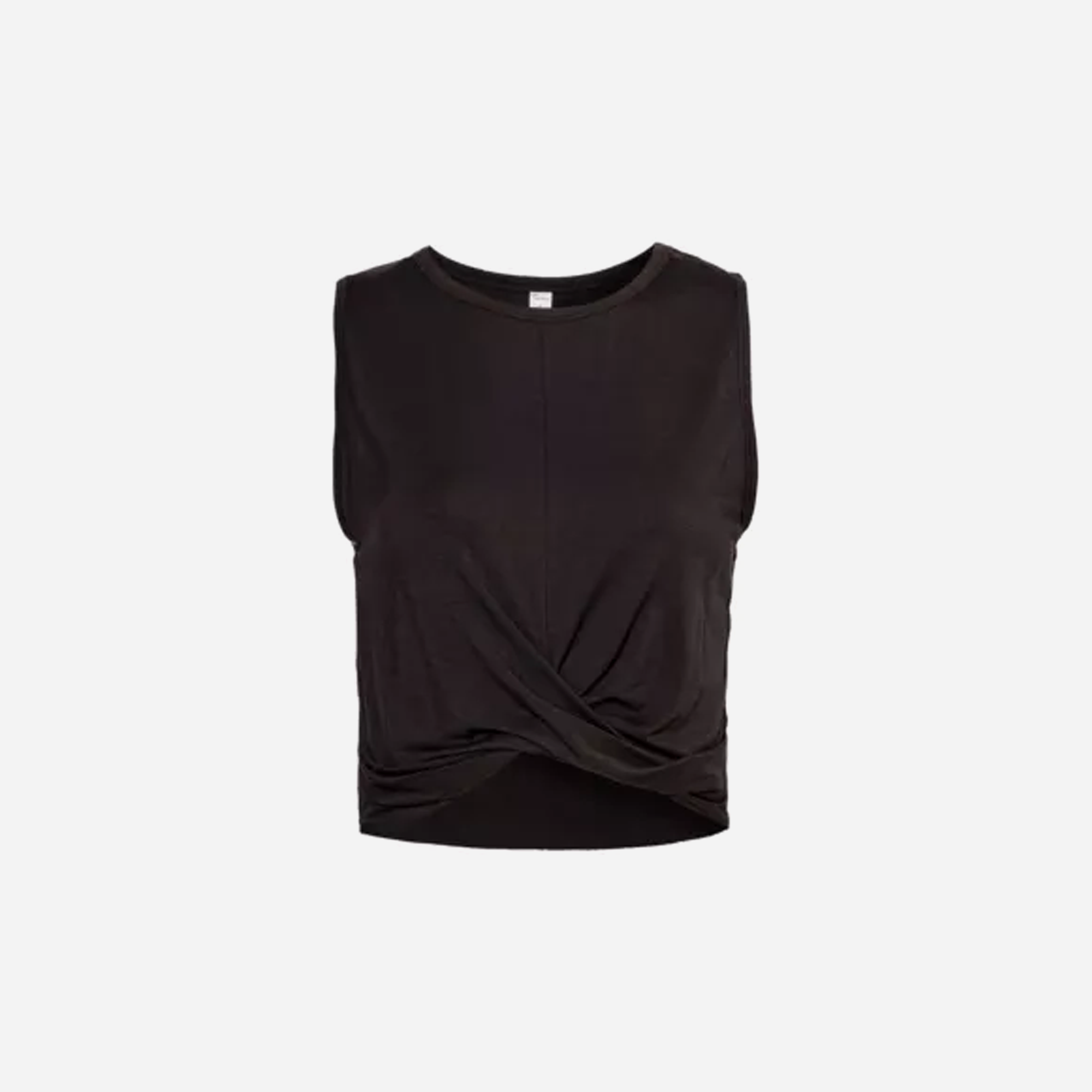 Alo Yoga Cover Scoop-Neck Stretch-Woven Top – BLACK