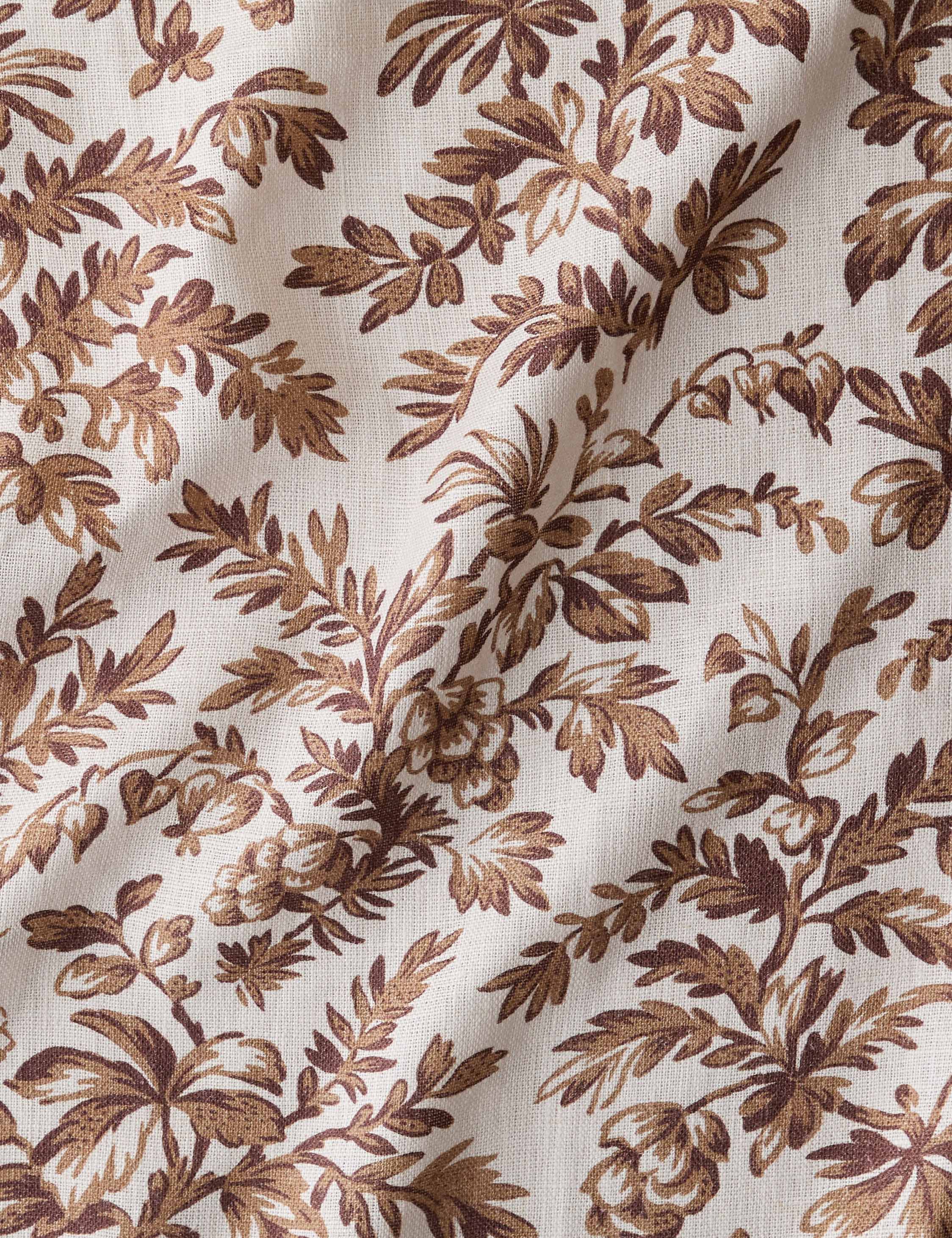 Lulu and Georgia Willemark Linen Fabric – Brown - view 3
