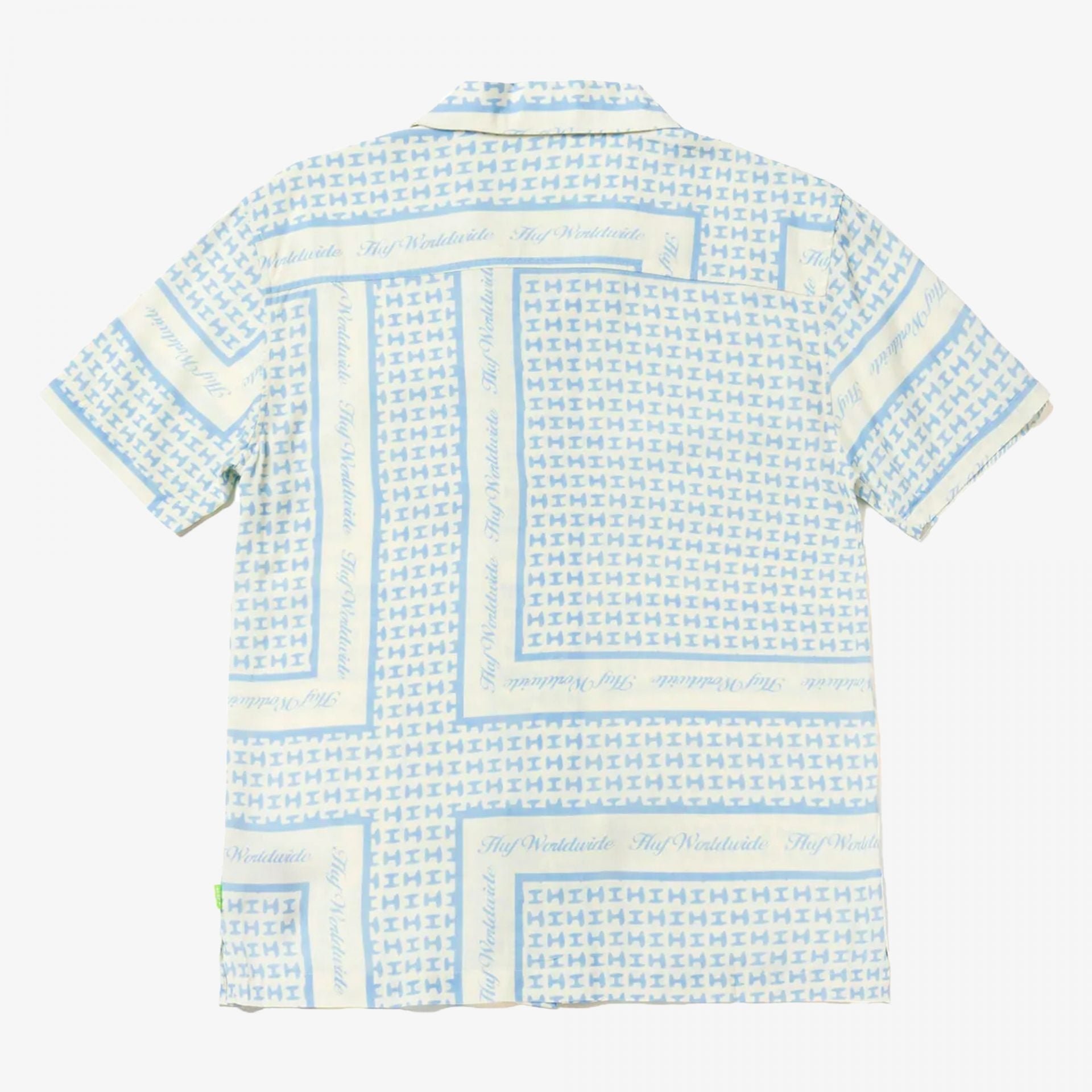 Huf | Scarf Resort Woven Top { White/blue
