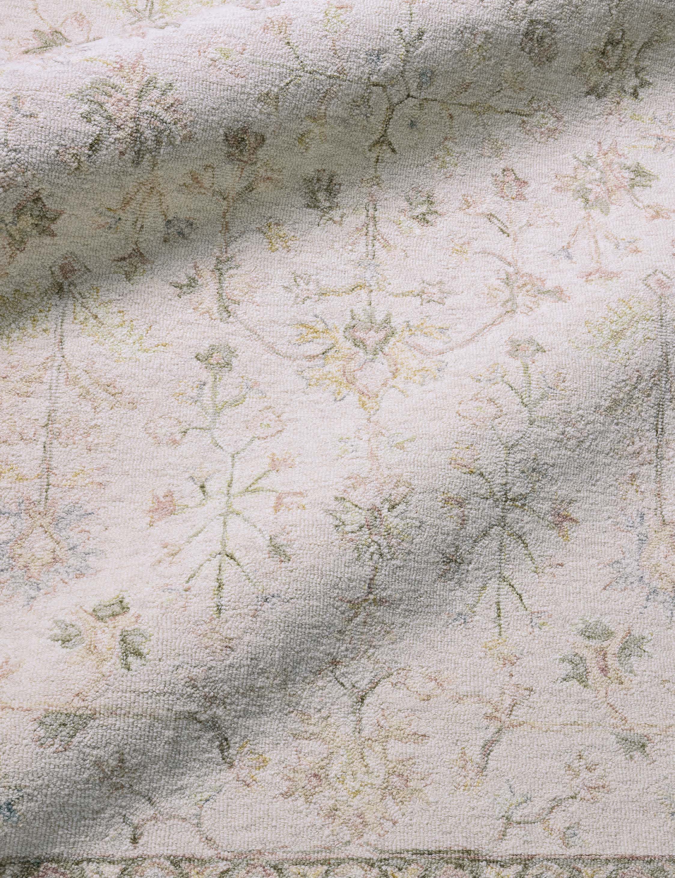 Lulu and Georgia Cassandra Handmade Wool Rug – Ivory and White - view 5