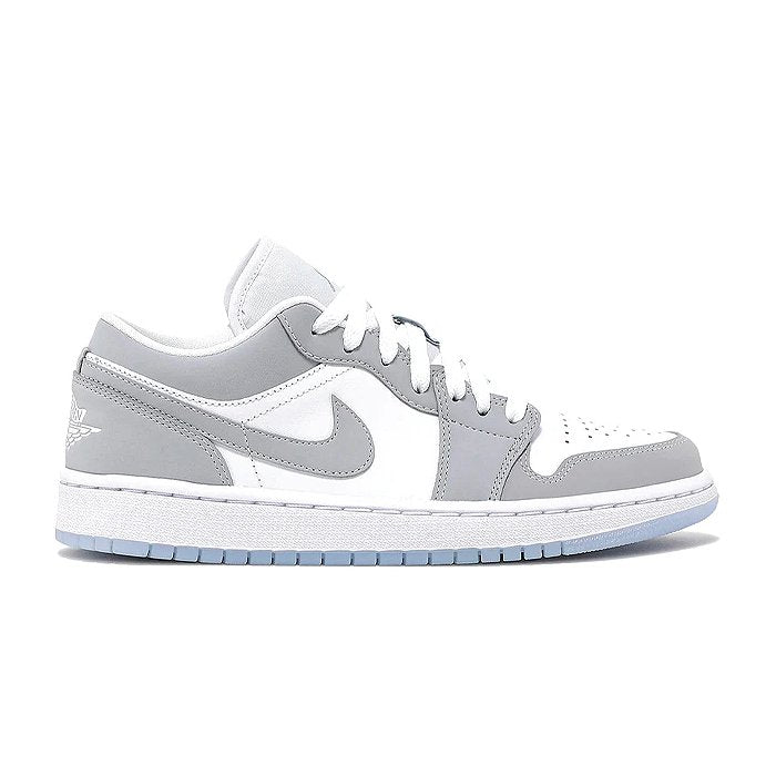 HYPE ELIXIR Wmns Air Jordan 1 Low White Wolf Grey