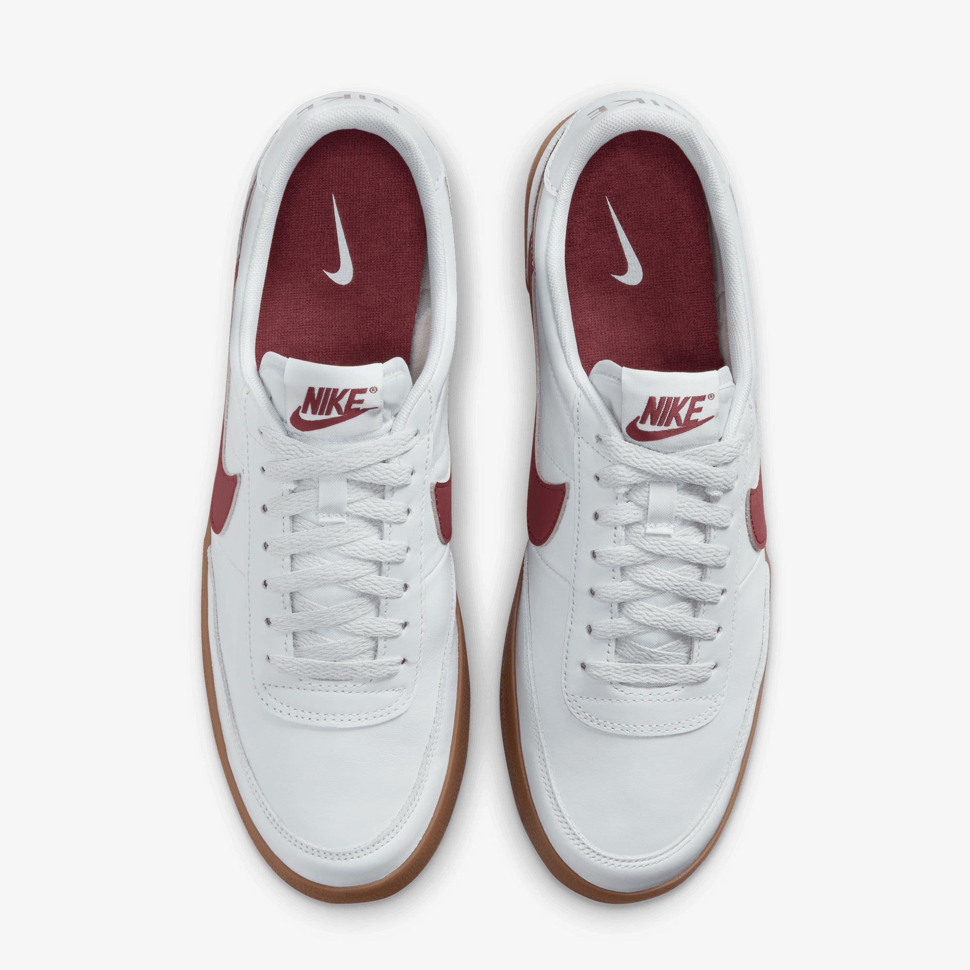 Nike | KILLSHOT 2 LEATHER { PURE PLATINUM/DARK TEAM RED - view 2