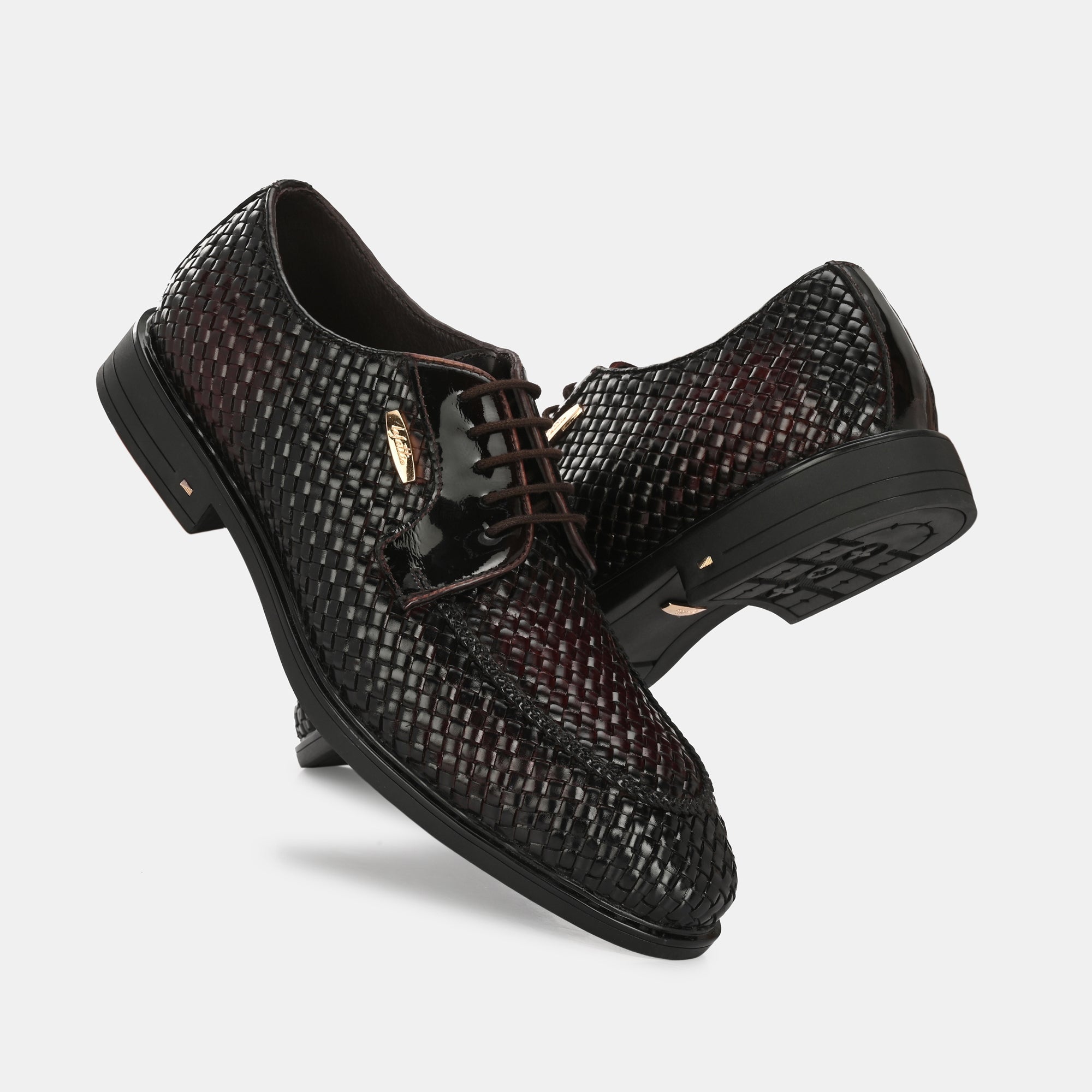 Hand-Woven Lace-Up Shoes by Lafattio – Cherry